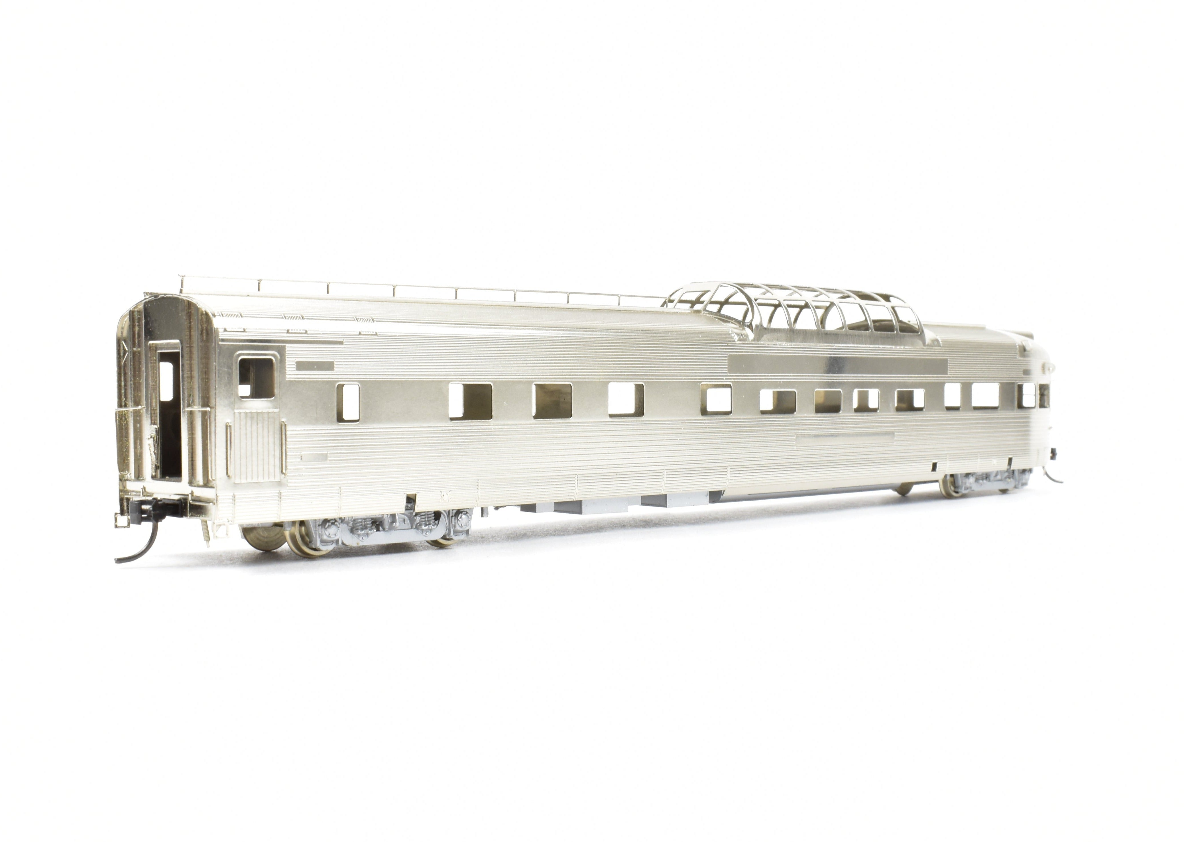 HO Scale Brass Model of Oriental Limited CB&Q/DRGW/WP California Zephyr Dome Sleeper Observation Car