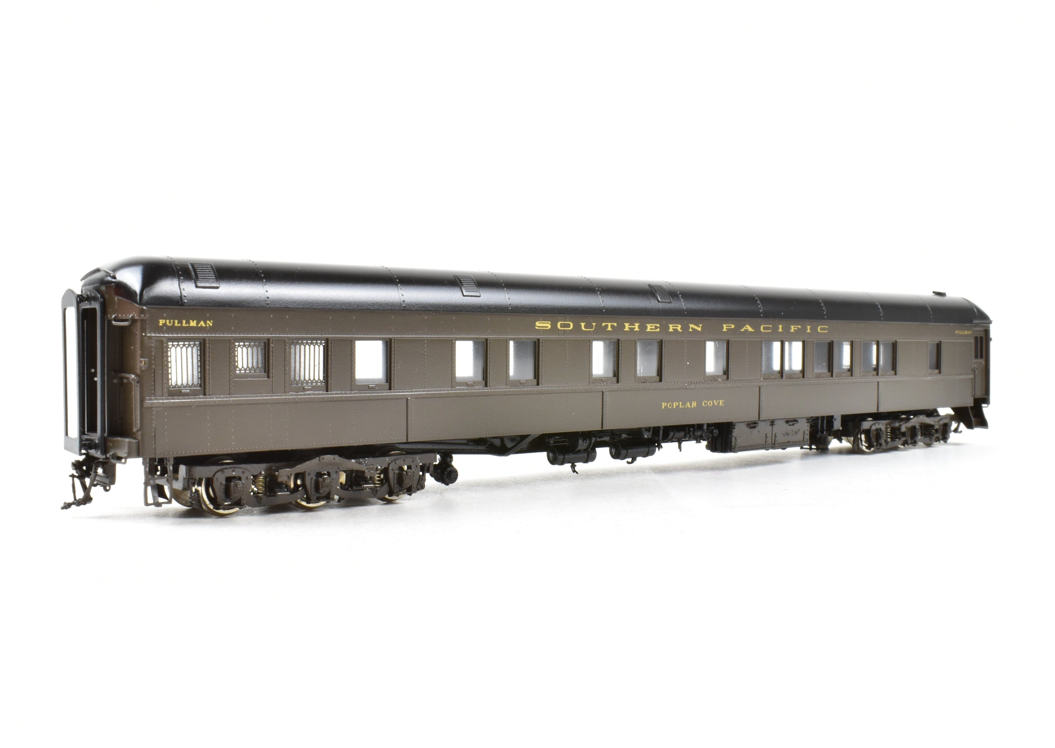 HO Scale Brass Model Train - Precision Scale Co. Pullman/Southern Pacific 80-Foot Sleeper 6-6 Plan 4060 FP Named Poplar Cove