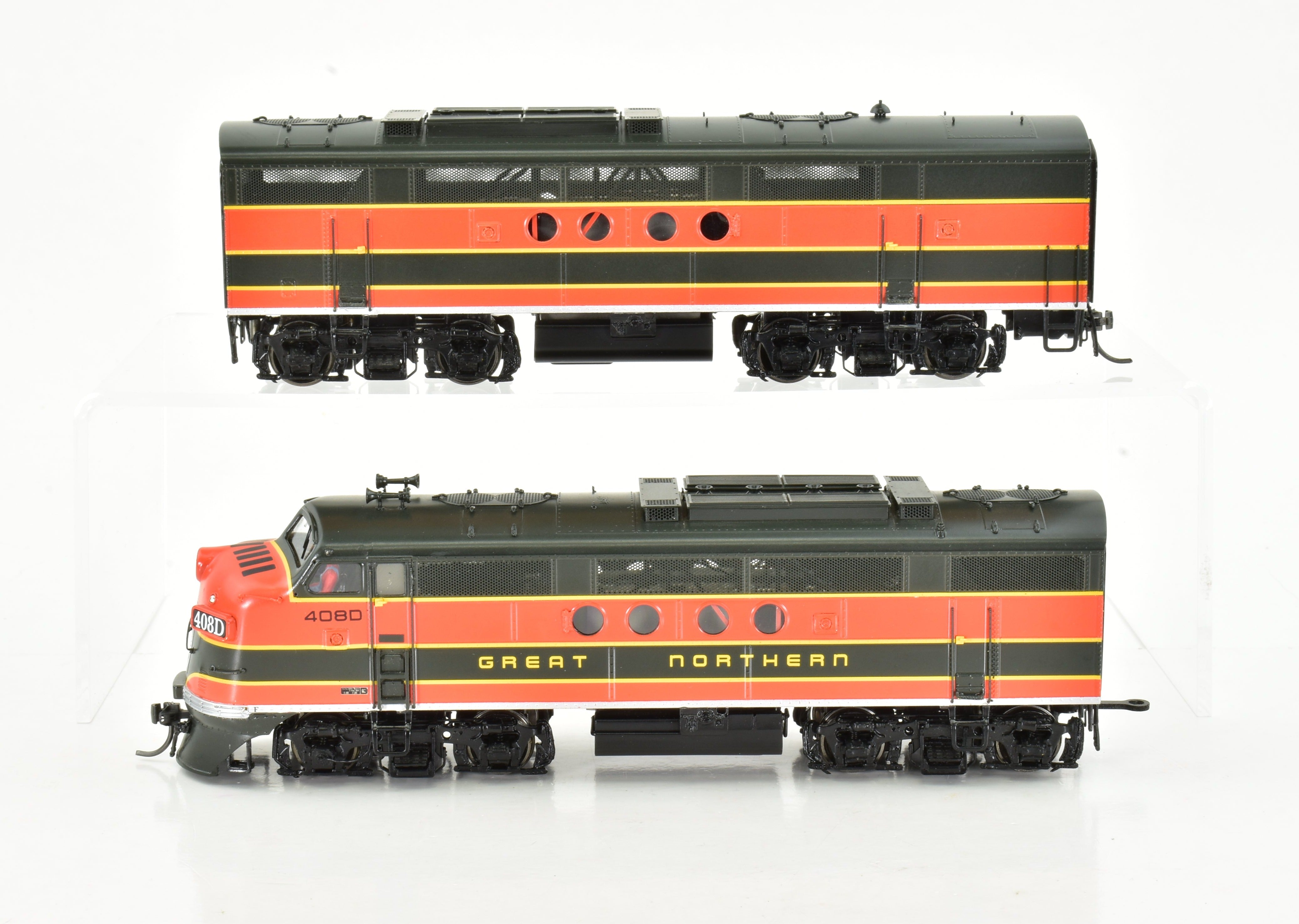HO Scale Brass Division Point (DVP) Great Northern EMC FTA/B Set with Factory Painting and High - Quality Details