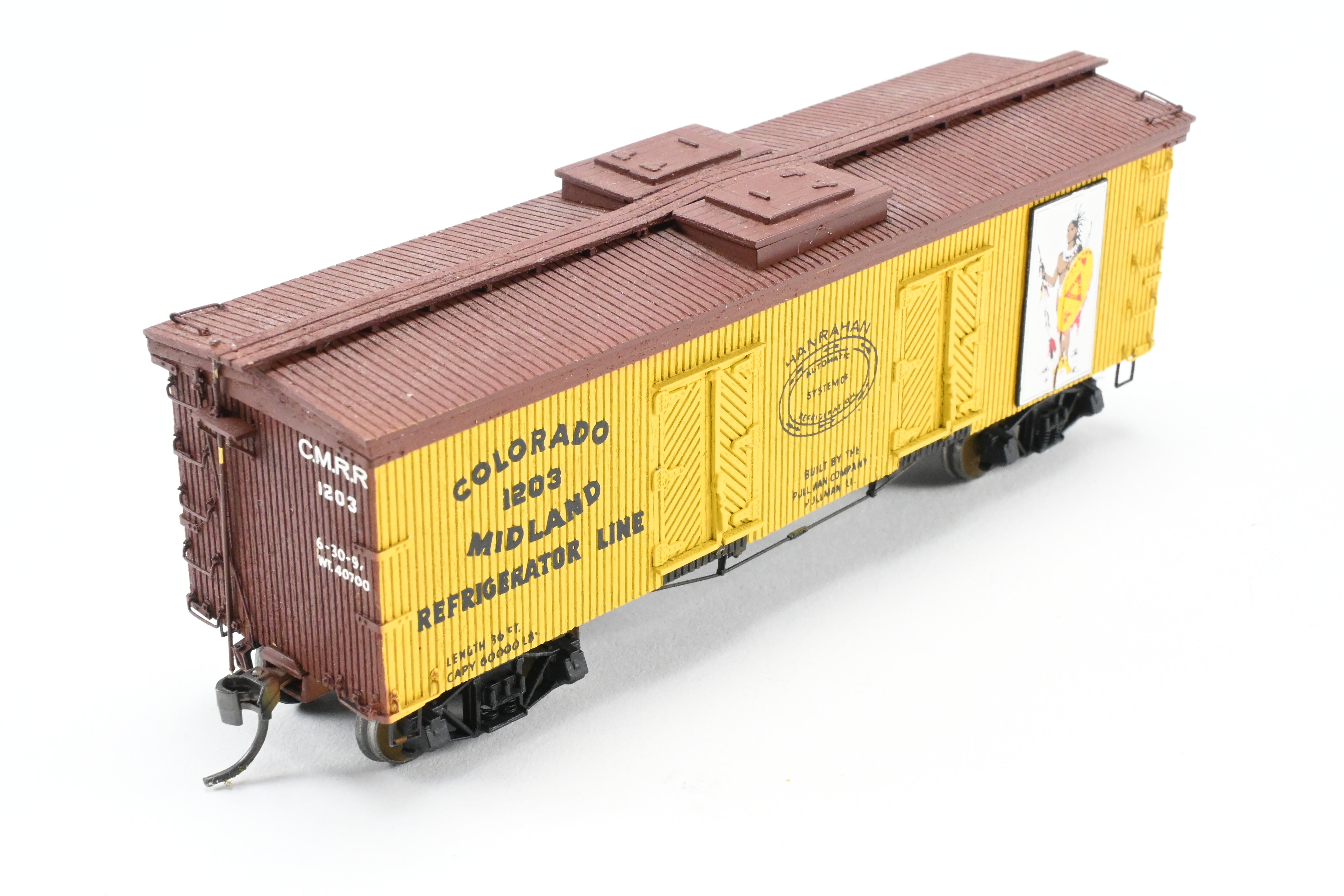 La Belle Woodworking 36' Colorado Midland Wood Sided Reefer, Fully Assembled & Painted