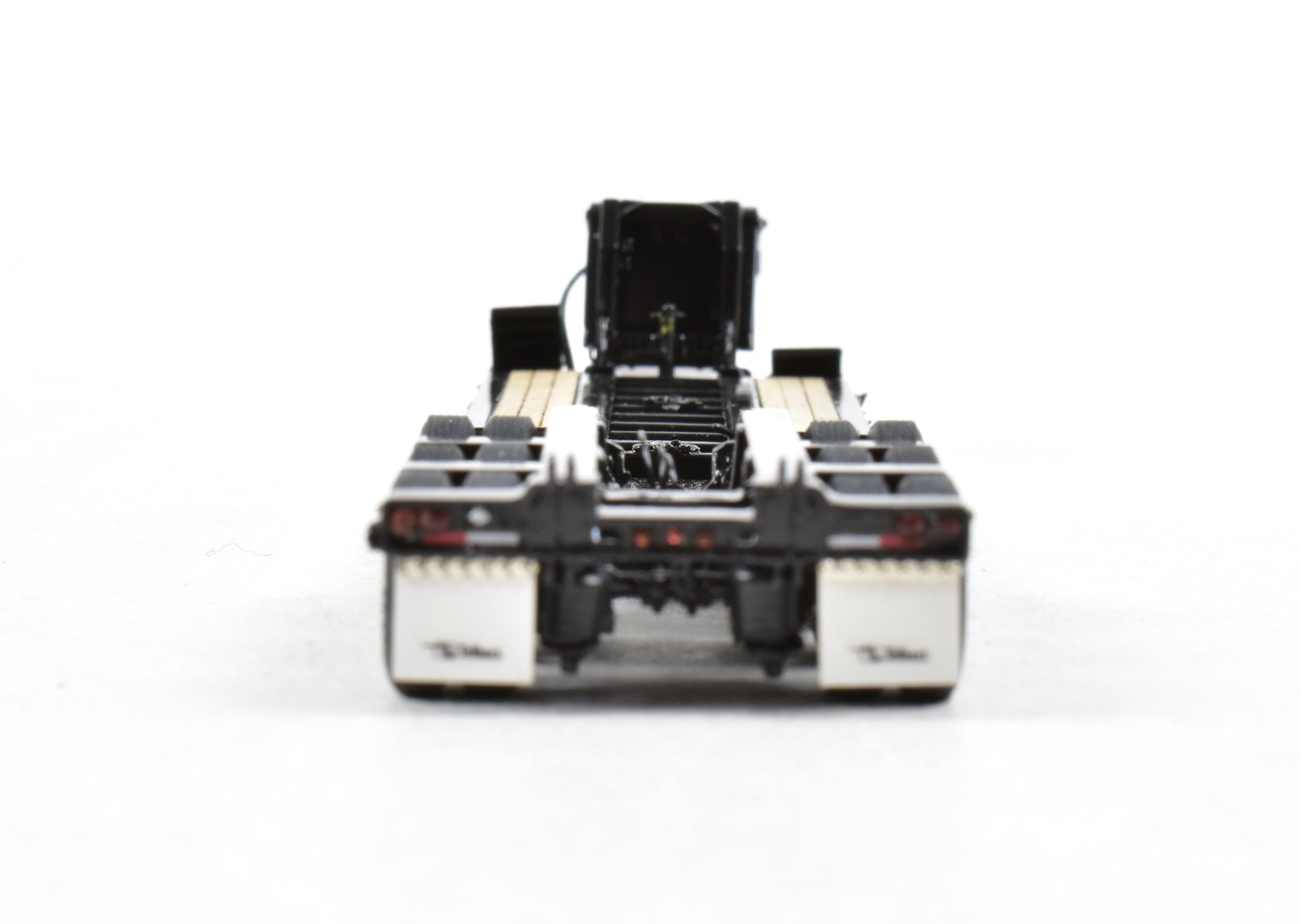 High - Quality HO Scale Brass Construction Classic Mint Collectibles Talbert 55SA Low Boy Trailer in Factory - Painted Black Finish for Model Enthusiasts