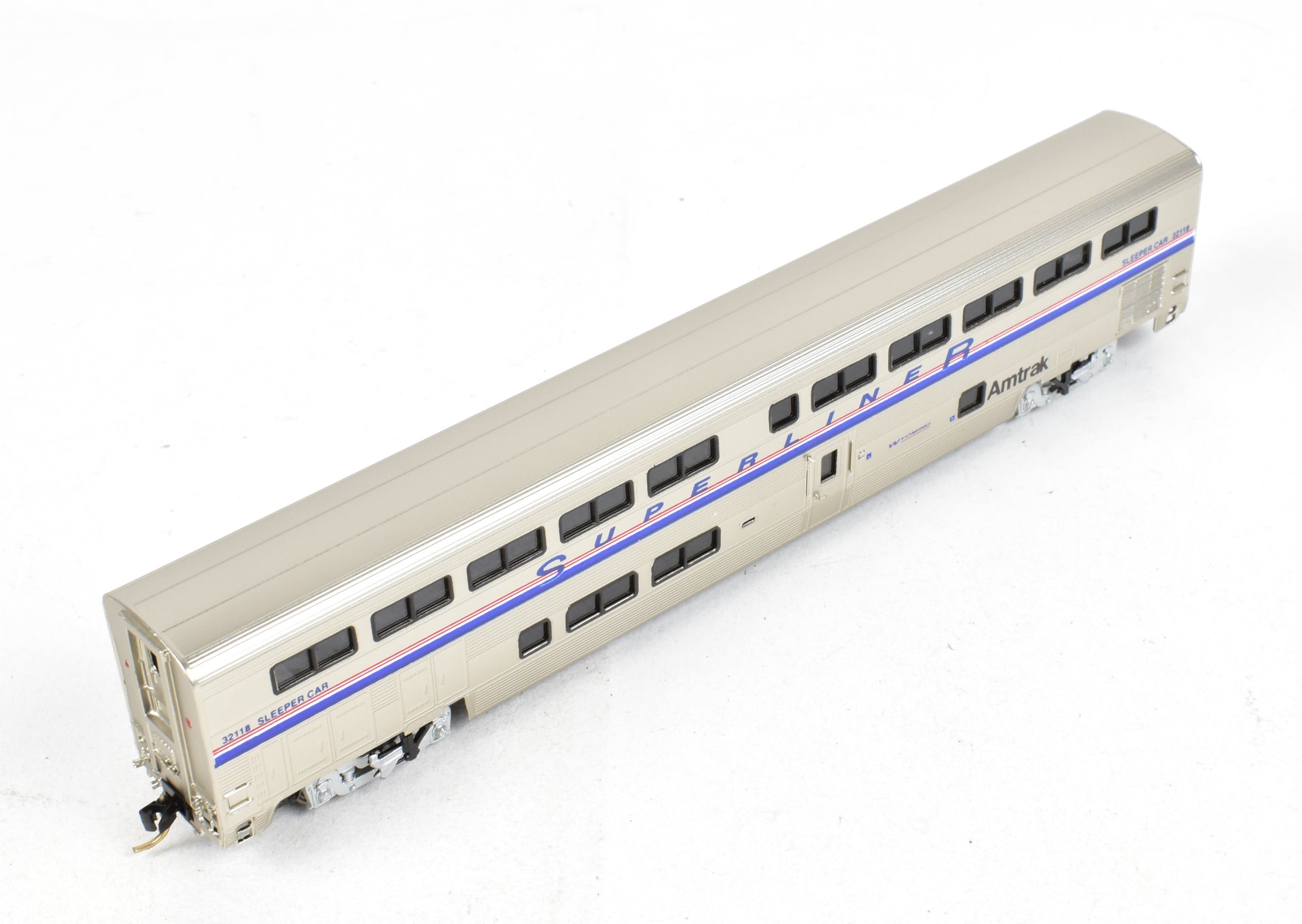 N Scale Brass Amtrak Superliner Sleeping Car Model FP No. 32118 by Overland Models, Inc. (OMI)