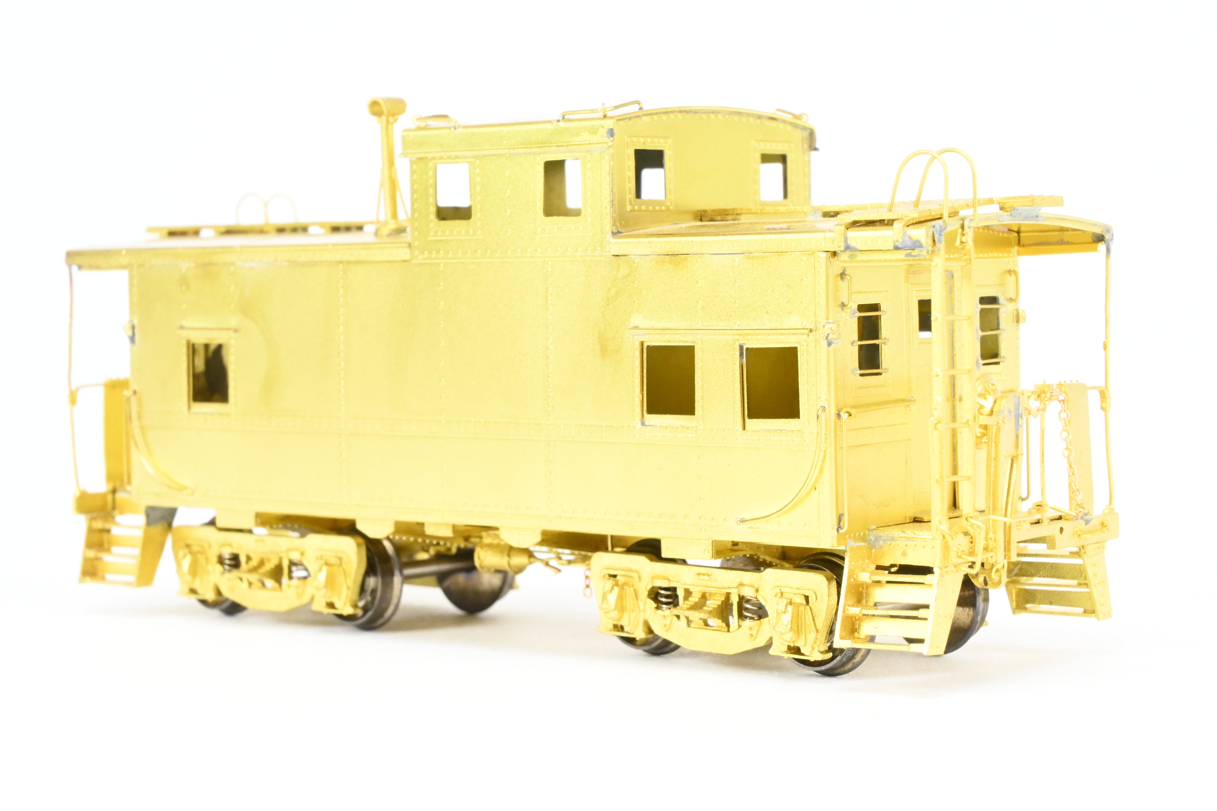 HO Scale Brass OMI - Overland Models, Inc. Erie Railroad Offset Cupola Caboose Models of Nos. C - 110 - 169 Riveted Design with Belt Rail from the 1951 Era