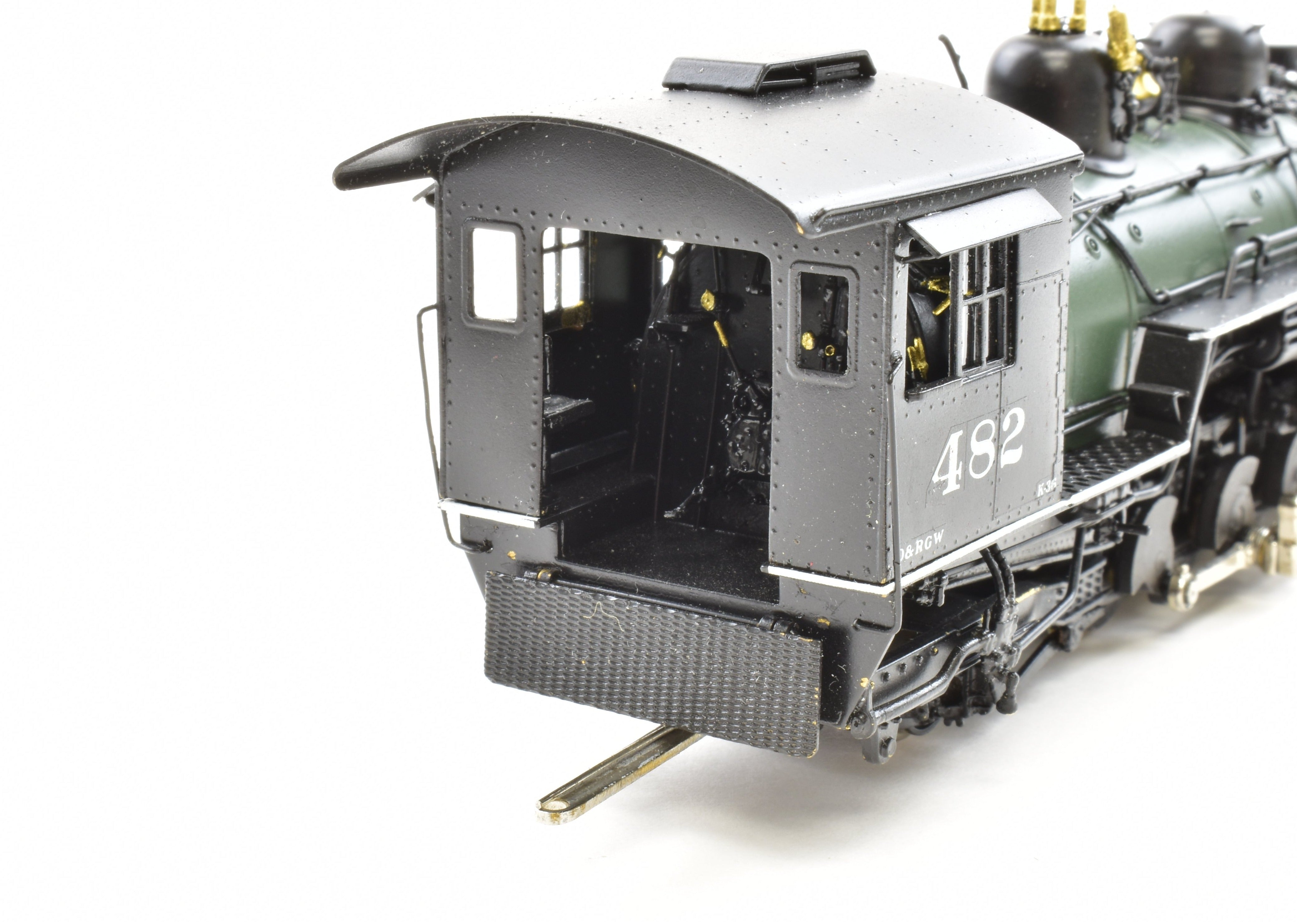 HOn3 Brass PFM Fujiyama - D&RGW Denver & Rio Grande Western K - 36 2 - 8 - 2 Pro Paint Locomotive #482