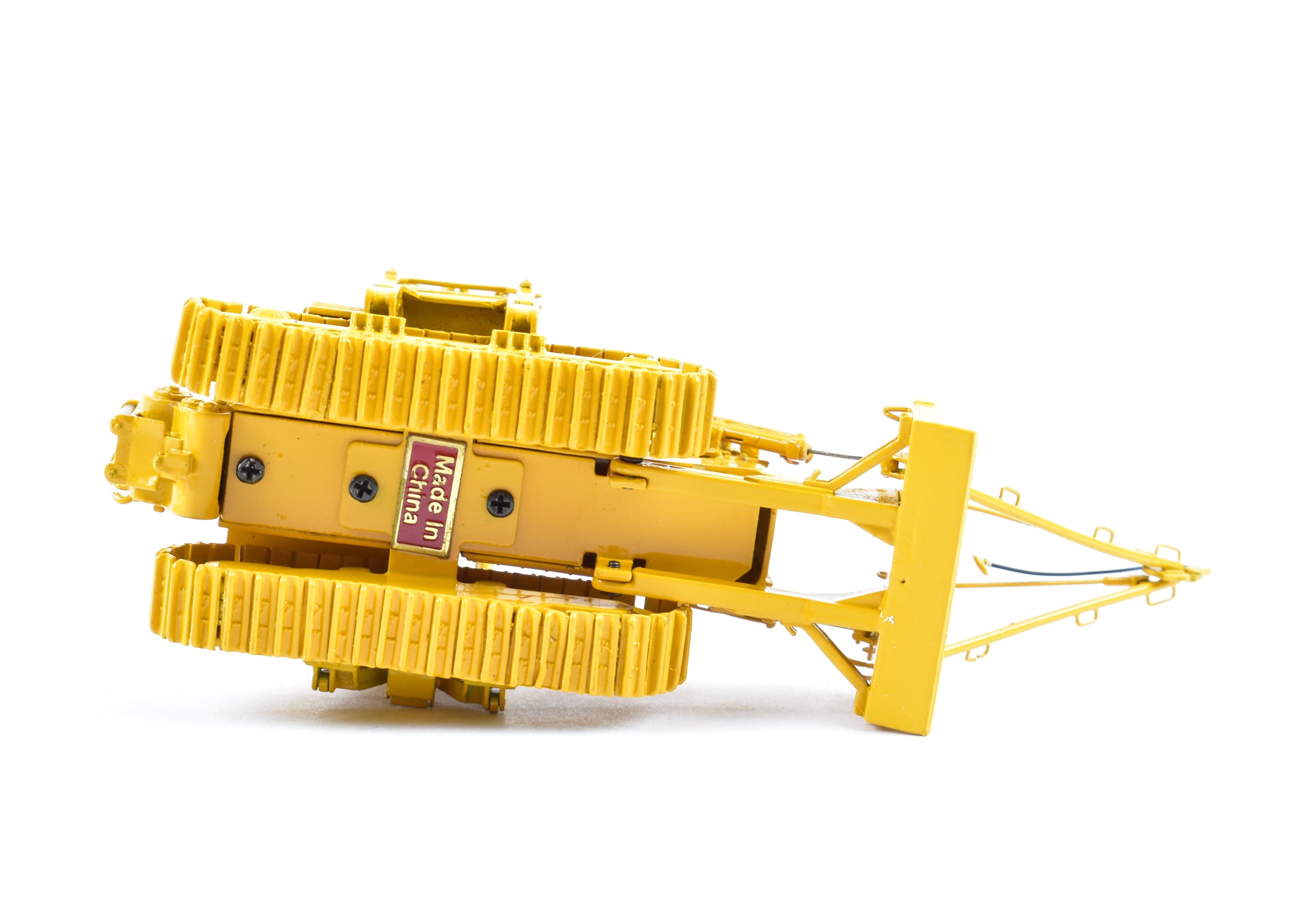 HO Scale Brass Pipe Laying Dozer Model by OMI - Overland Models, Inc. Featuring D&RGW - Denver & Rio Grande Western Design in Factory - Painted FP Yellow
