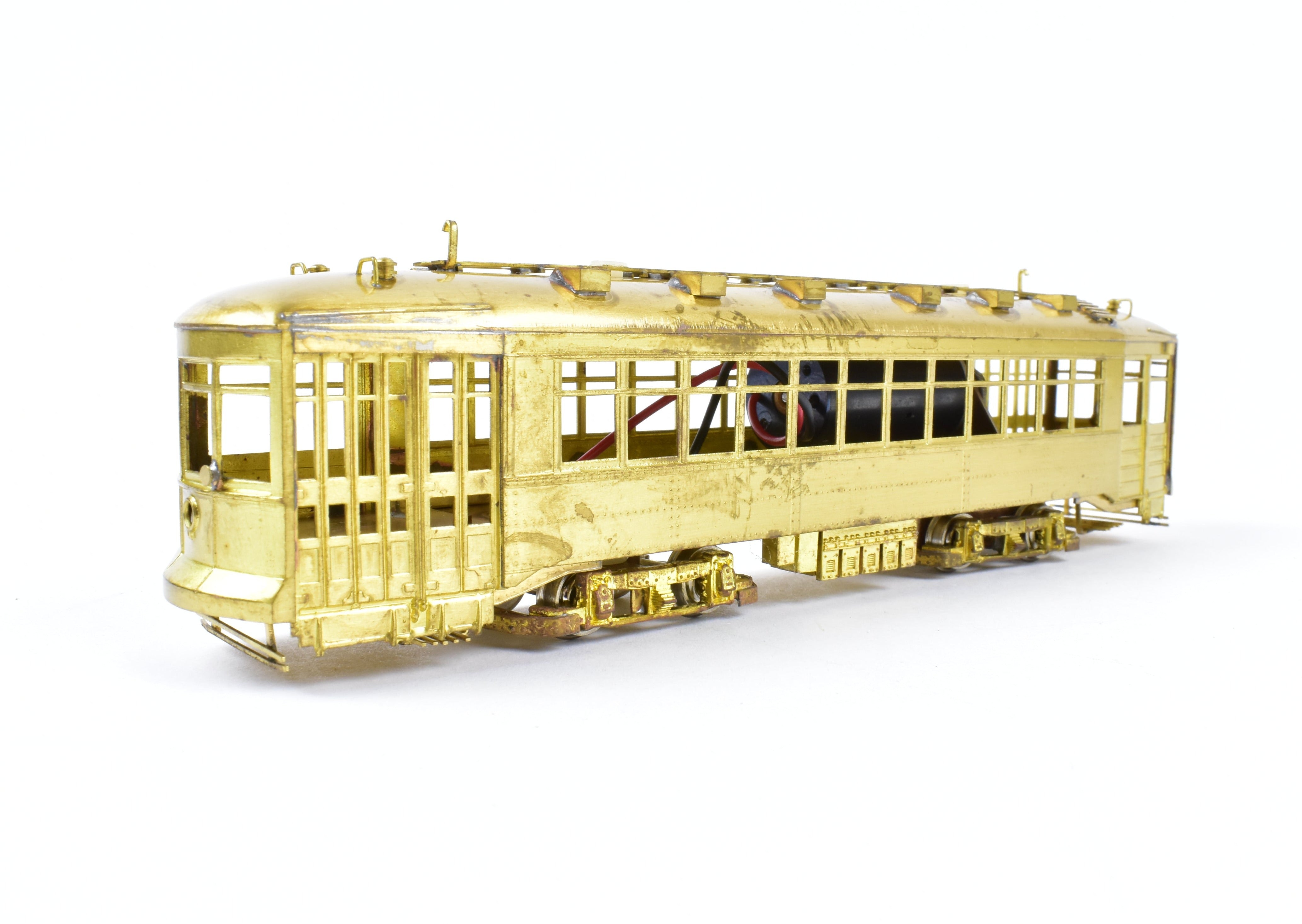 HO Scale Brass Fairfield Traction Models 345-2 CSL - Chicago Surface Lines Two-Man City Trolley Model