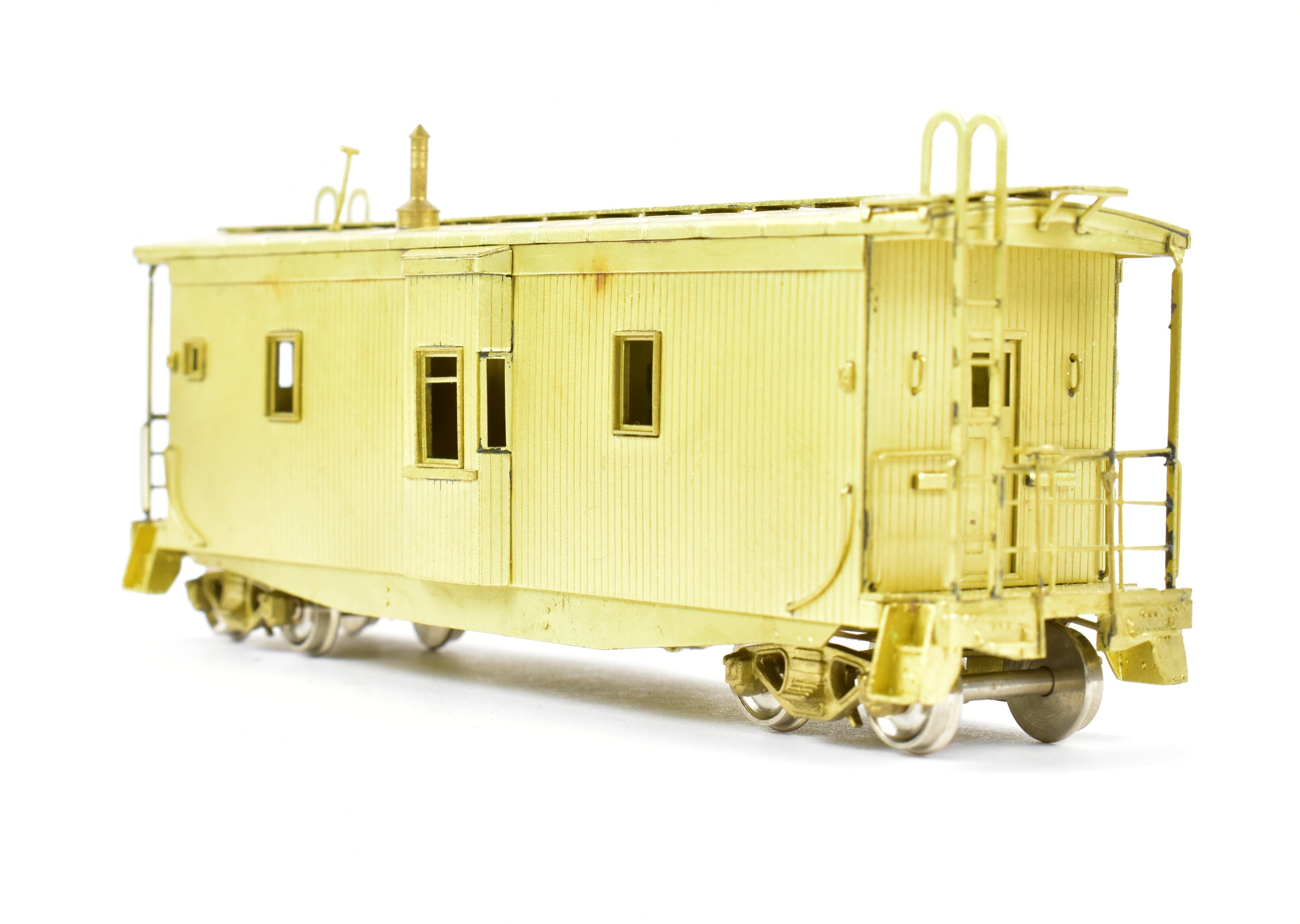 HO Scale Brass Northern Pacific Wood Bay Window Caboose Model #10506 - 10594 by Overland Models, Inc. (OMI)