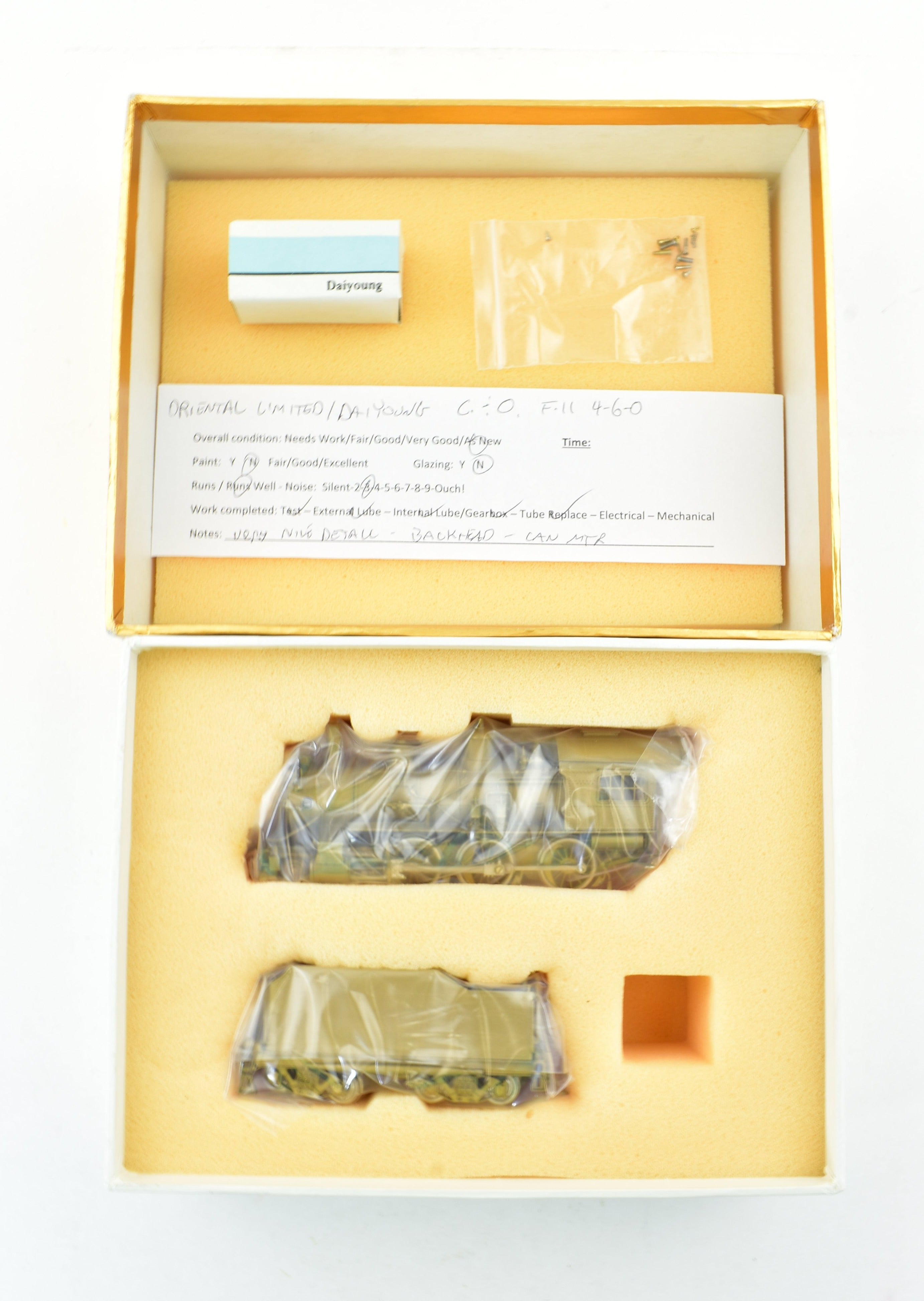 HO Scale Brass Model Train - Oriental Limited C&O - Chesapeake & Ohio F-11 4-6-0 Ten Wheeler Locomotive
