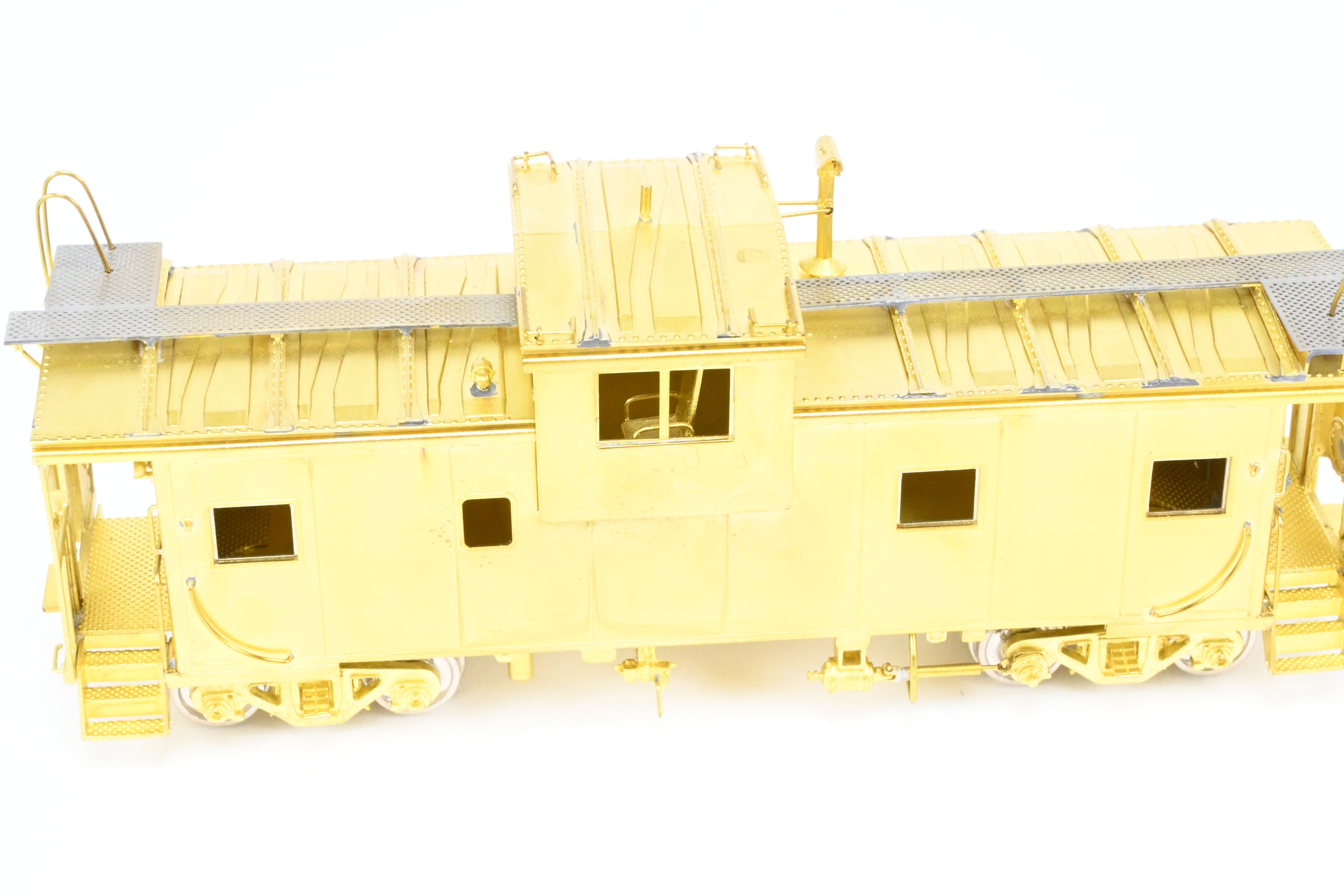 HO Scale Brass Connecting OMI - Overland Models, Inc. Spokane, Portland & Seattle International Wide Vision Caboose Model for Railroad Enthusiasts