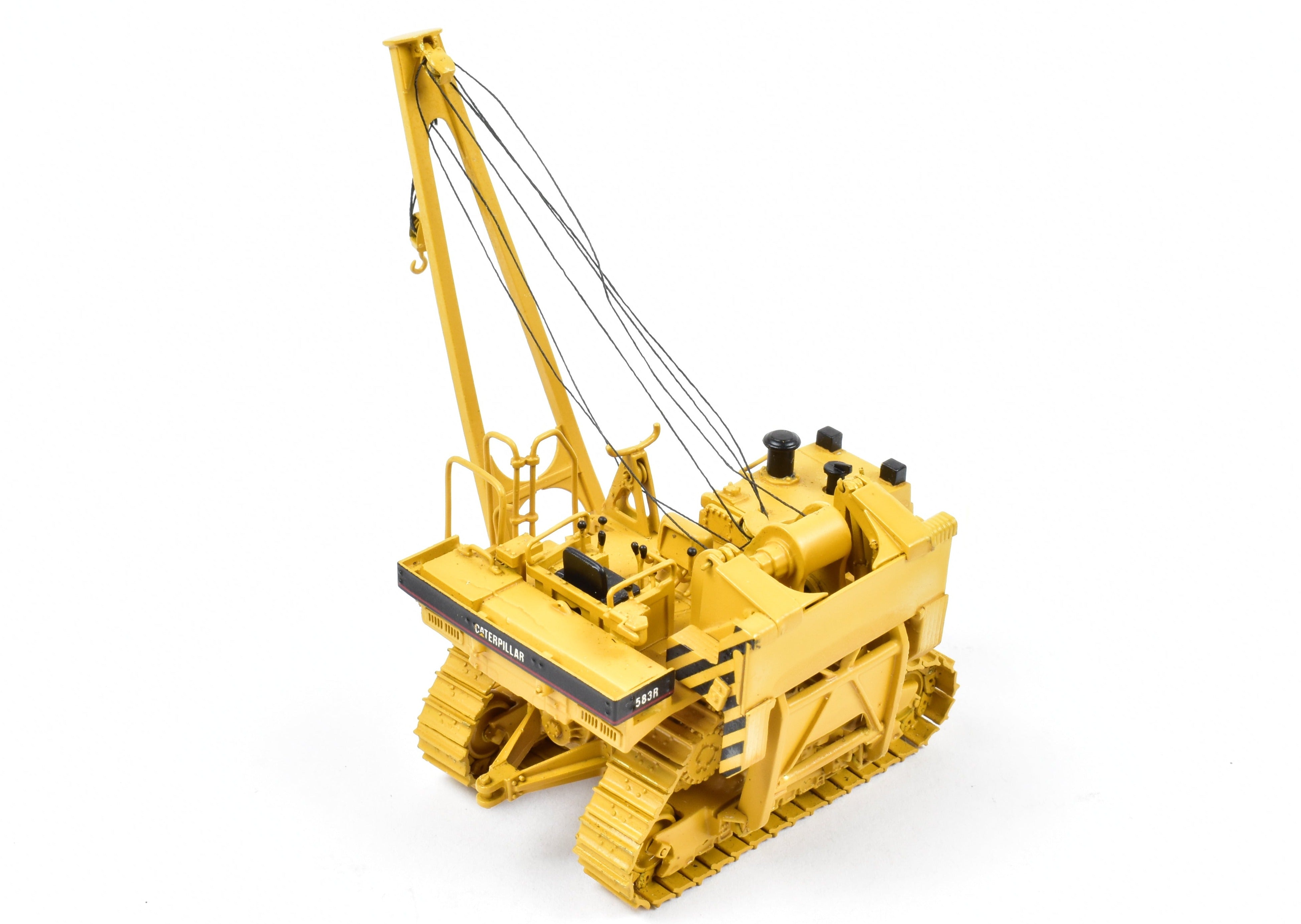High - Quality HO Scale Brass Construction Model - Factory - Painted Caterpillar 583R Pipelayer by CON CCM Models