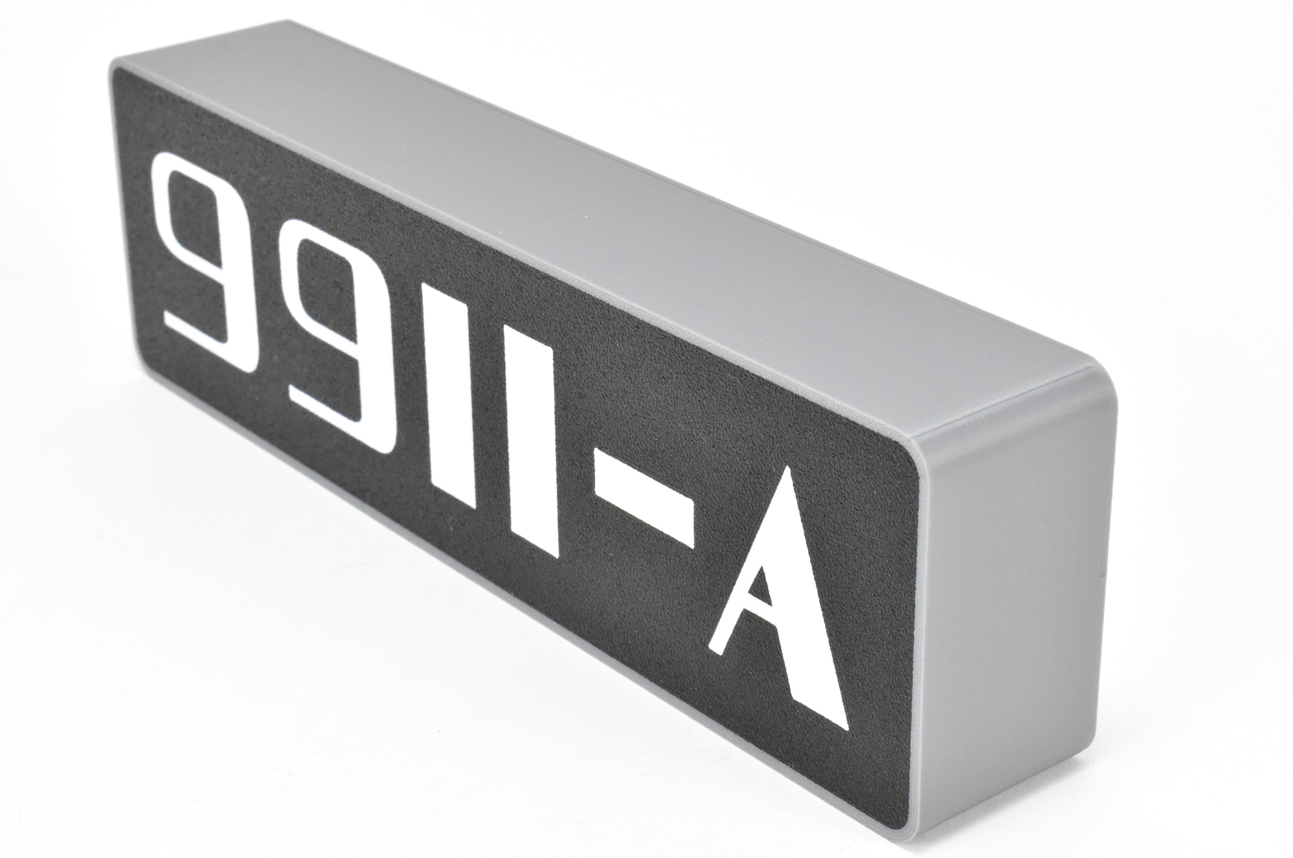 Custom 3D Printed & Illuminated CB&Q Burlington Route #9911A Number Board Sign