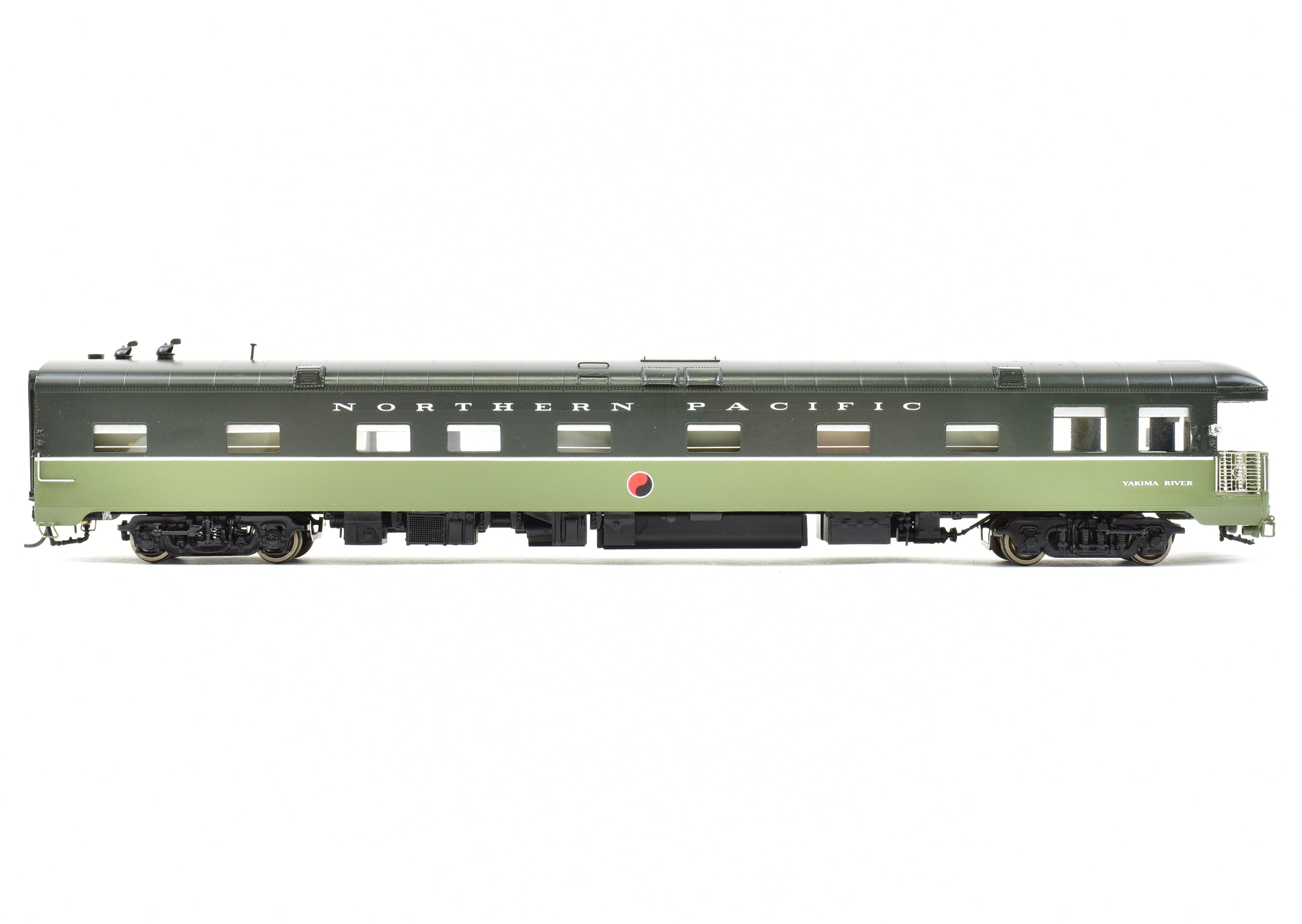 HO Brass Northern Pacific Business Car Yakima River by W&R Enterprises, Custom Painted