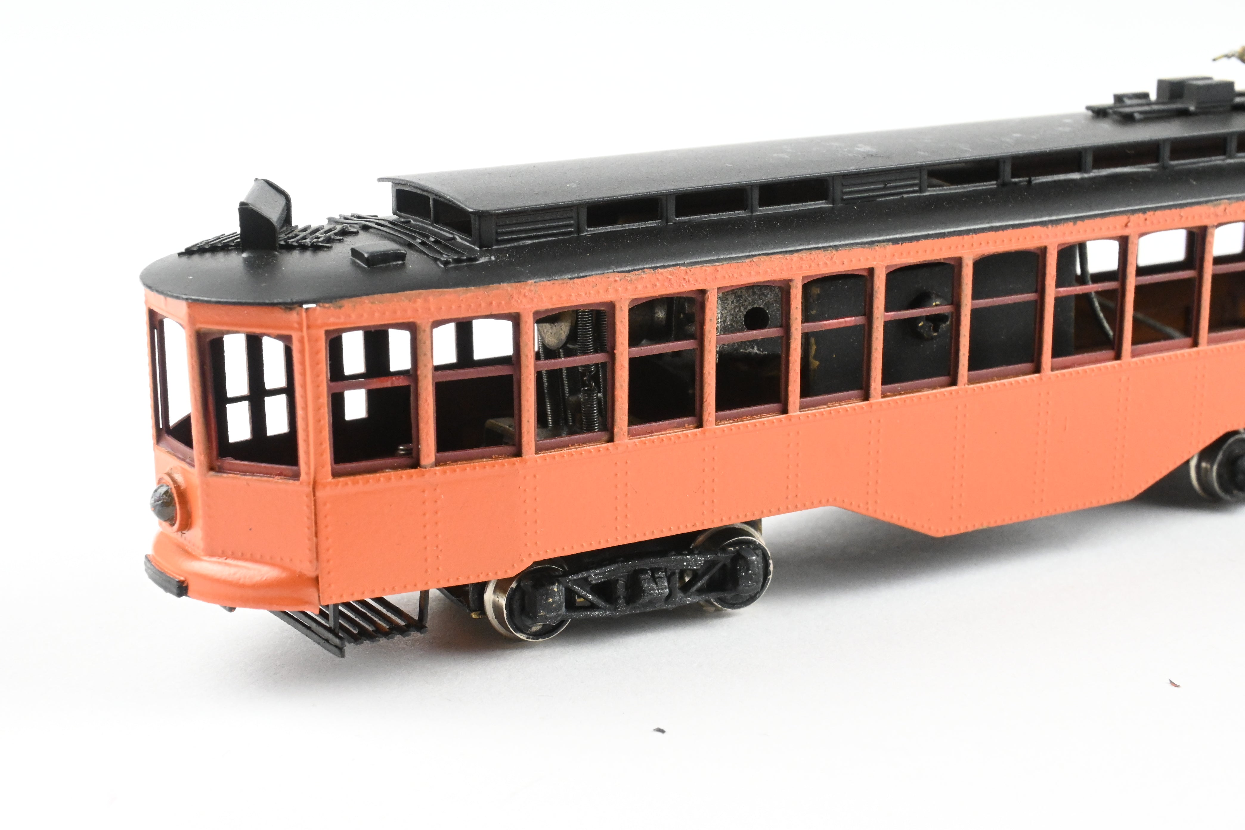 HO Scale Brass Fairfield Models Pittsburgh Railway Co. Single Ended Jones Trolley Car CP Unlettered, Collectible Model Train
