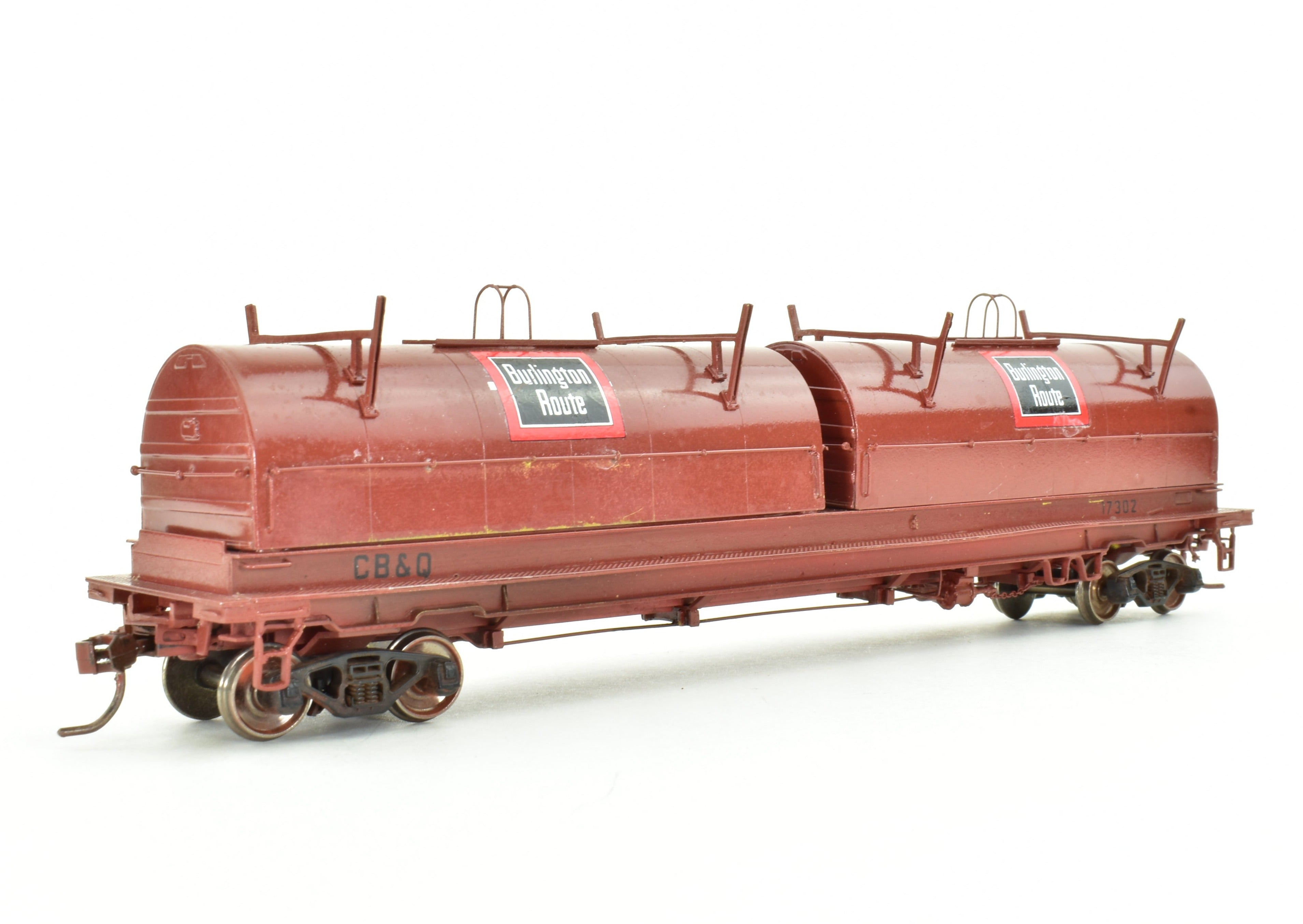 HO Brass OMI - Overland Models CB&Q Burlington Route Thrall Coil Steel Car AS-IS