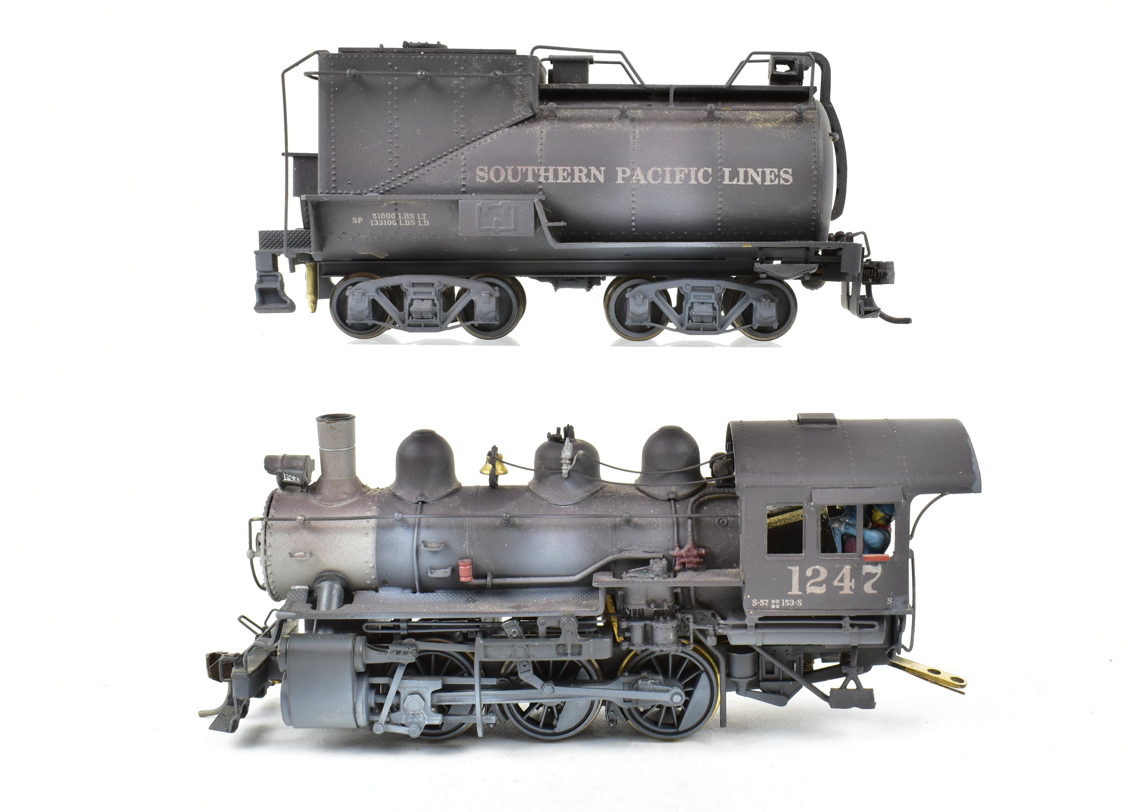 HO Scale Brass Balboa Model Train - Southern Pacific S - 12 0 - 6 - 0 Switcher with Custom Painted Finish