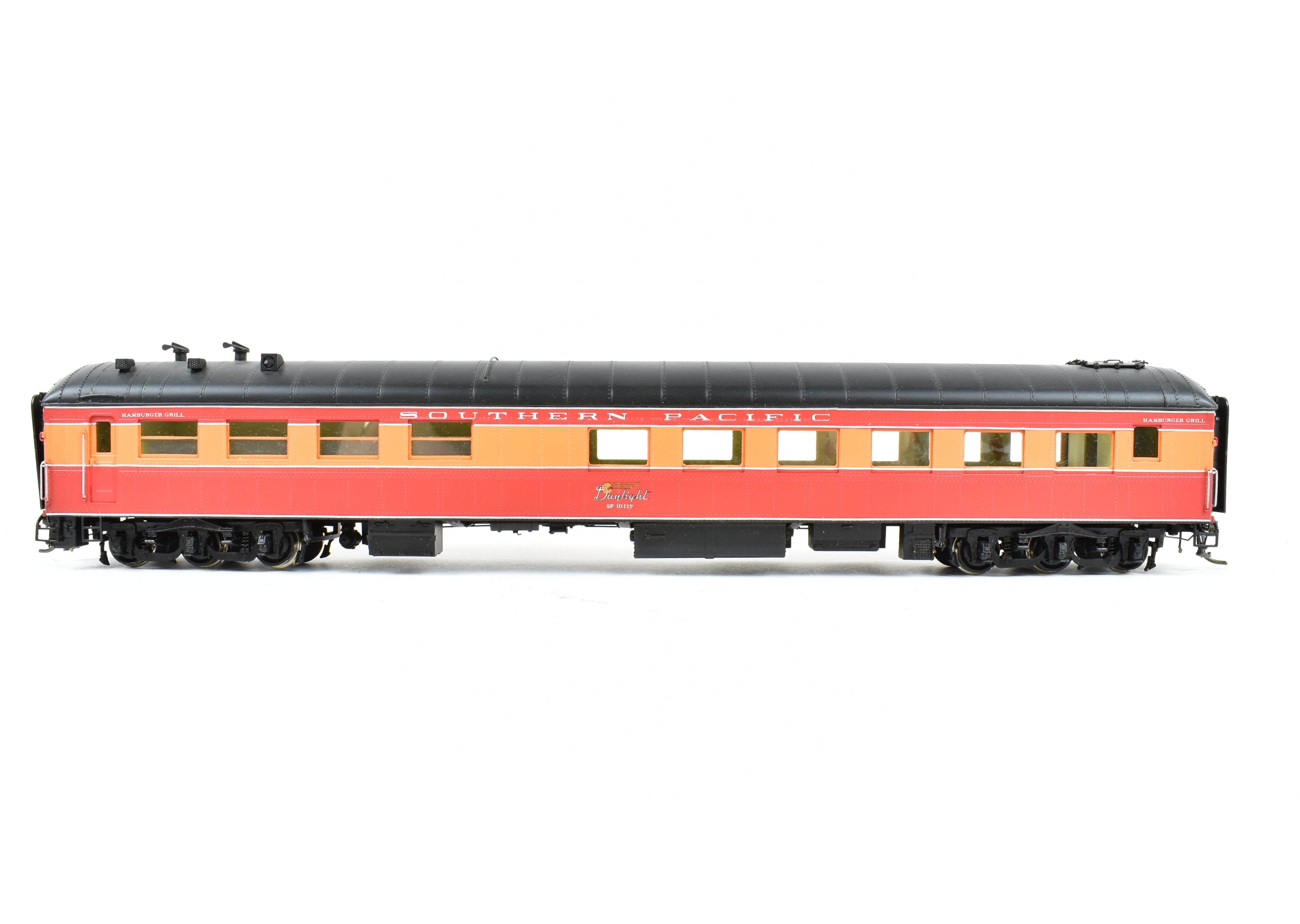 HO Scale Brass Precision Scale Co. Model Train Diner - Southern Pacific Harriman CS 77 - D - 4 with CP Daylight Scheme Custom Painting