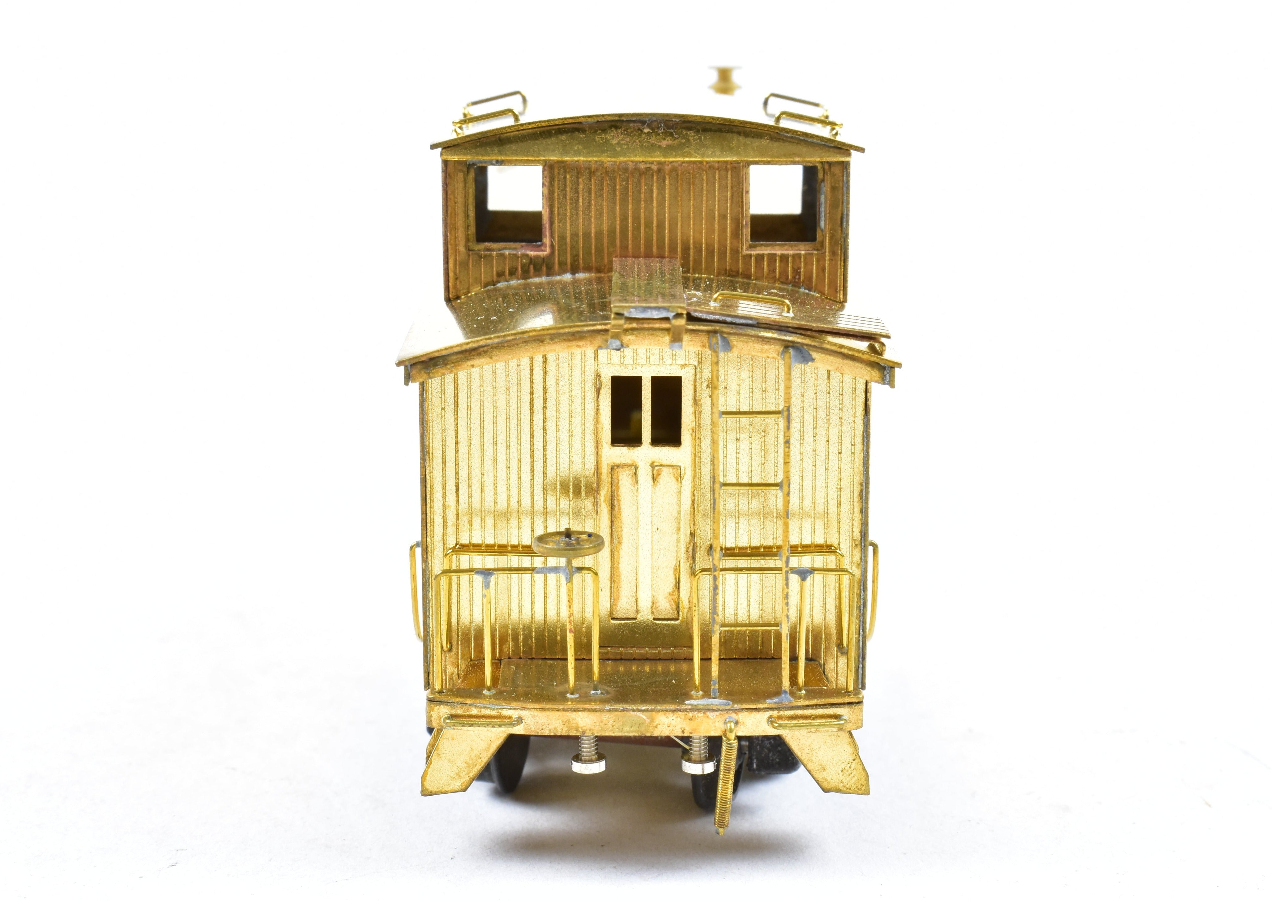 HO Scale Brass Model Trains by Trains Inc. - AT&SF Santa Fe Side-Door Caboose for Railroad Layouts