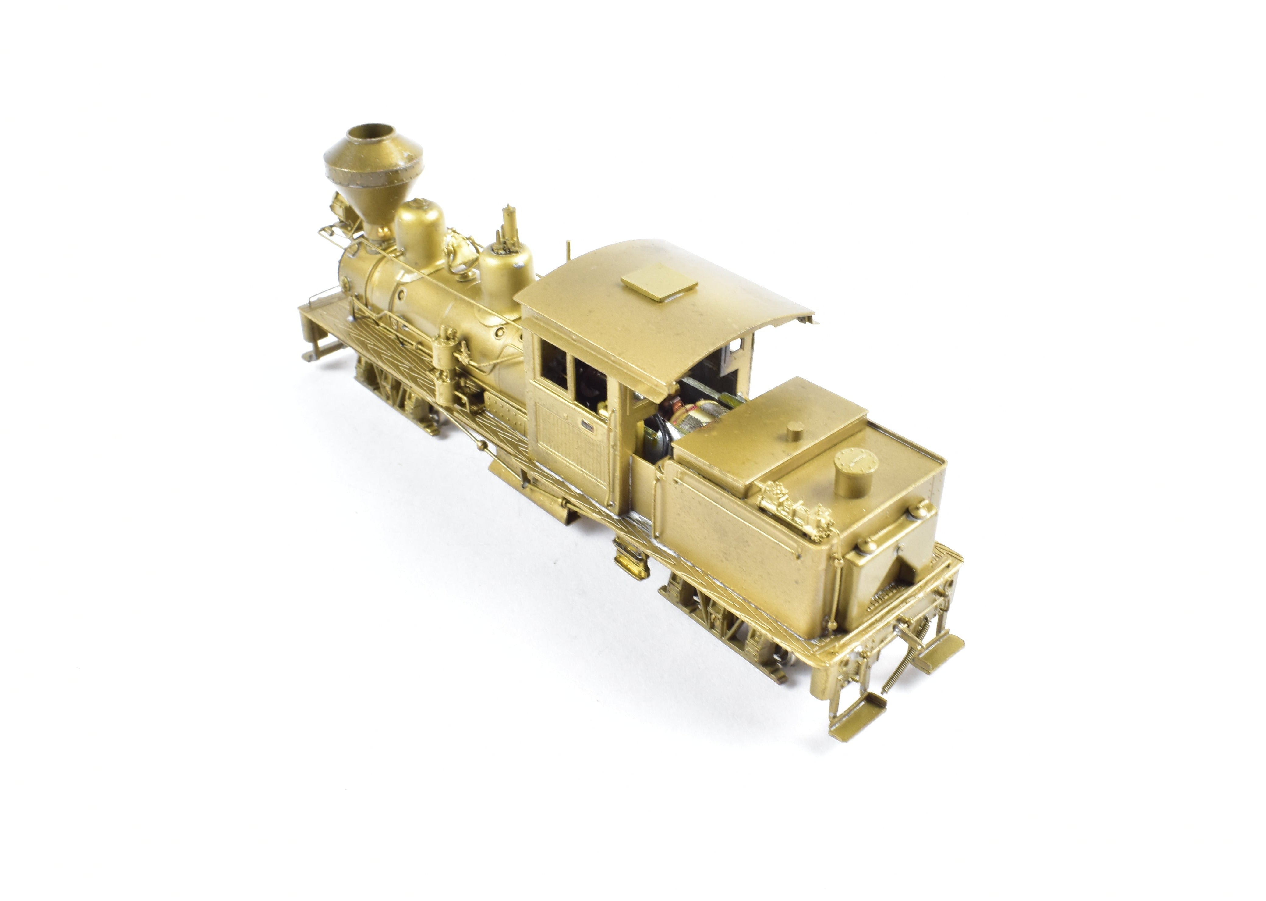 HOn3 Scale Brass Model Train - Pacific Fast Mail (PFM) - United Cowichan Railroad 25 - ton Shay Locomotive