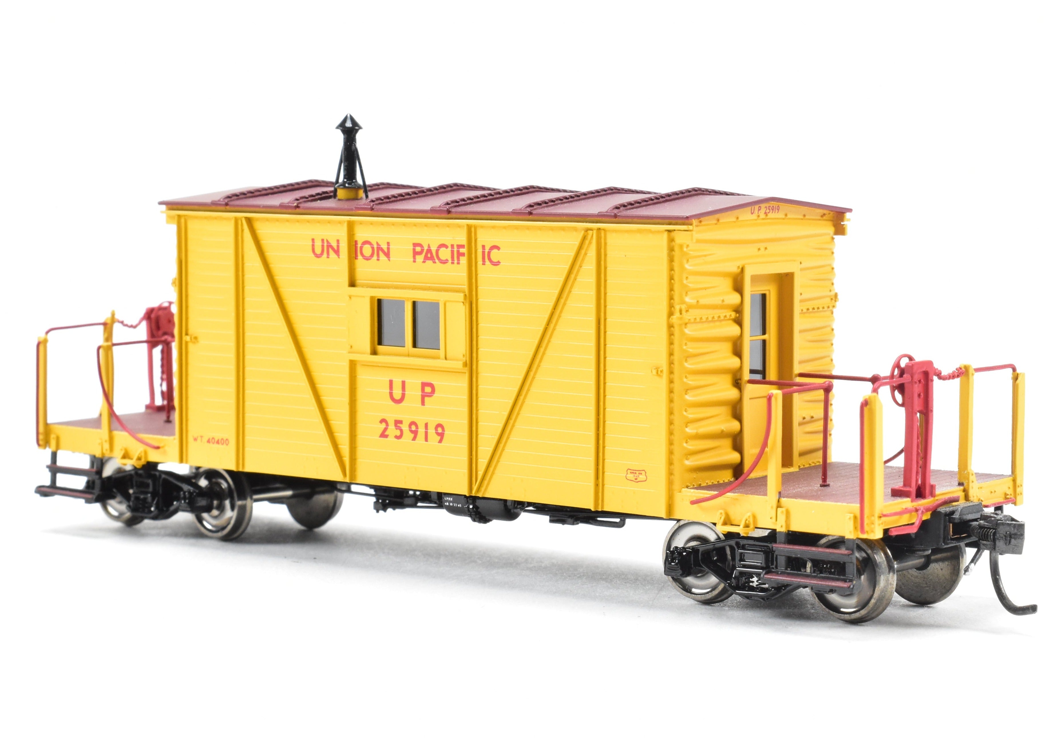 HO Scale Brass Union Pacific Wood Transfer Caboose F/P No. 25919 by OMI