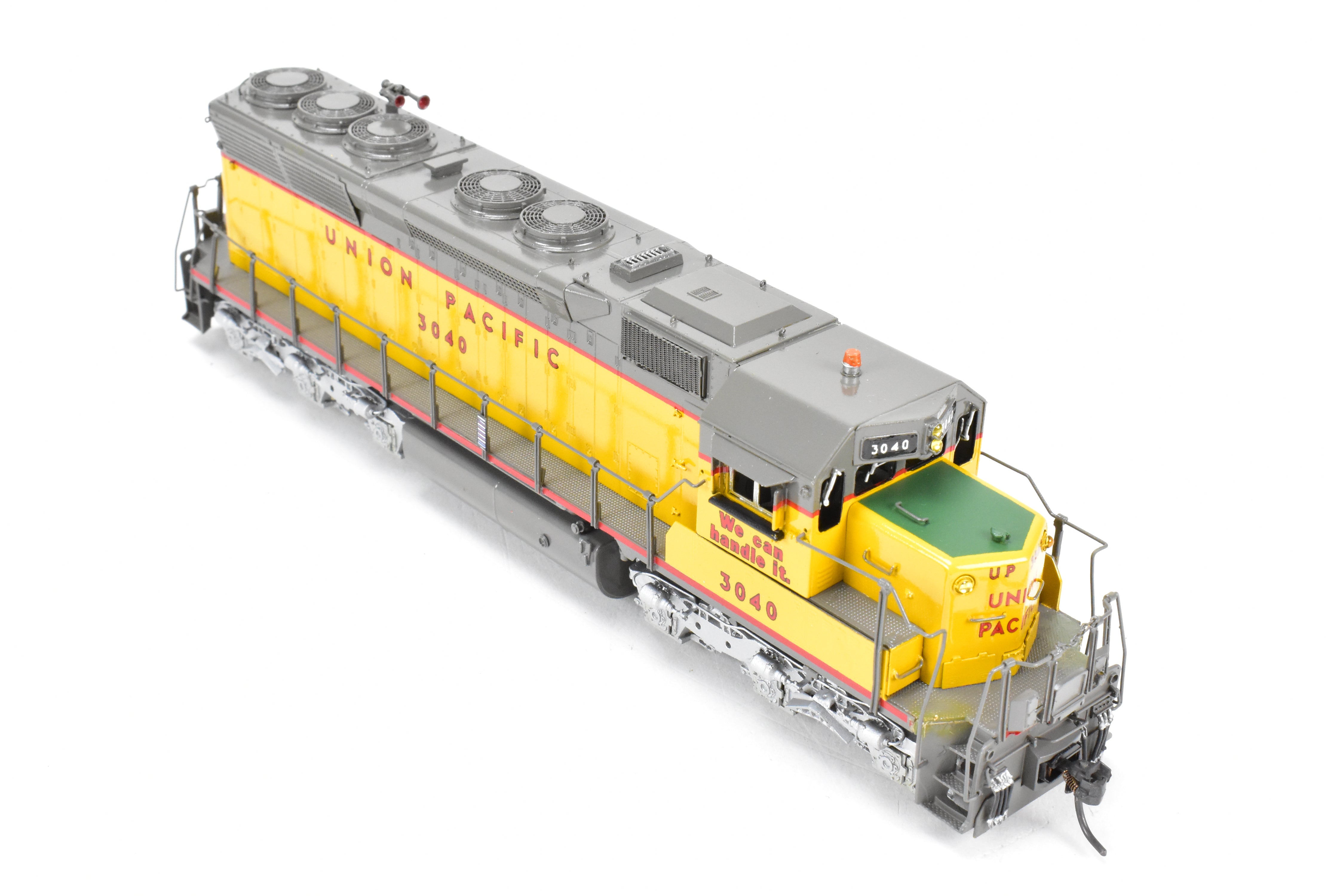 HO Scale Brass Model Train - Overland Models Inc. Union Pacific EMD SD40X Locomotives Nos. 3040 - 3045 with Flared Radiators, Featuring CP #3040
