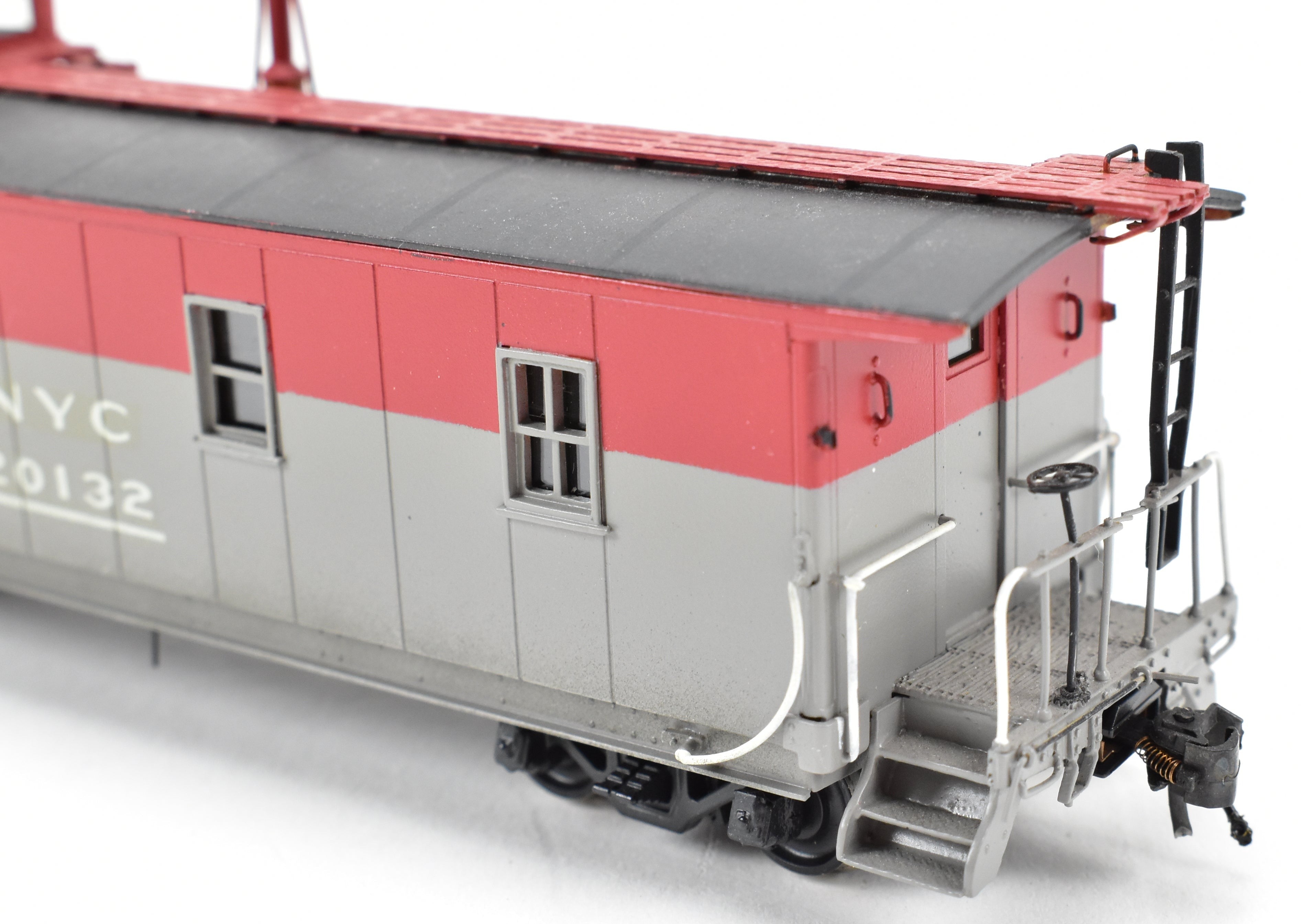 HO Scale Brass NYC - New York Central Pacemaker Plywood Caboose Model by Overland Models, Inc. (OMI), Custom Painted OMI No. 20132