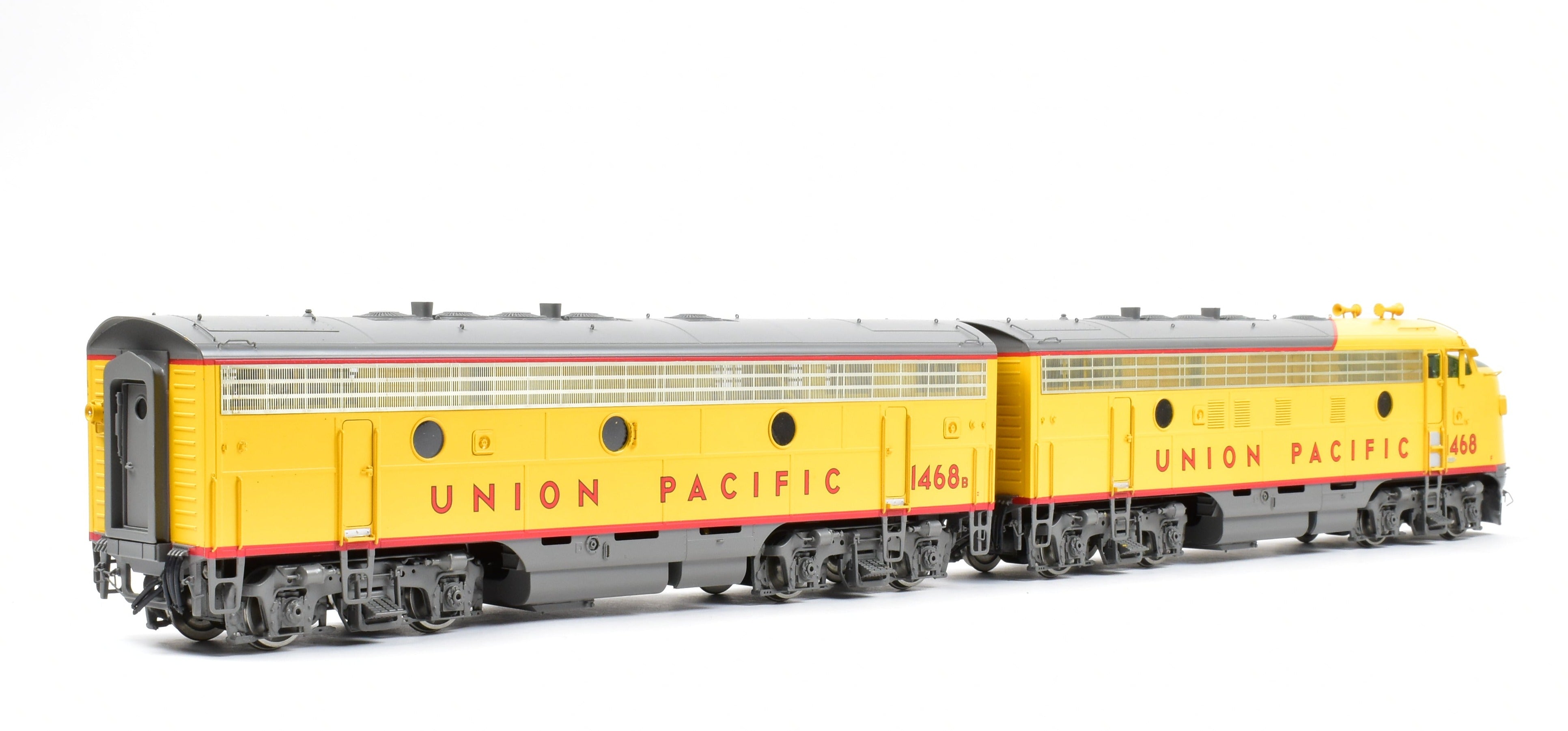 O Scale Brass Key Imports Union Pacific EMD F - 7A/B Locomotive Set with Factory Painting, Model No. 1468 & 1468B