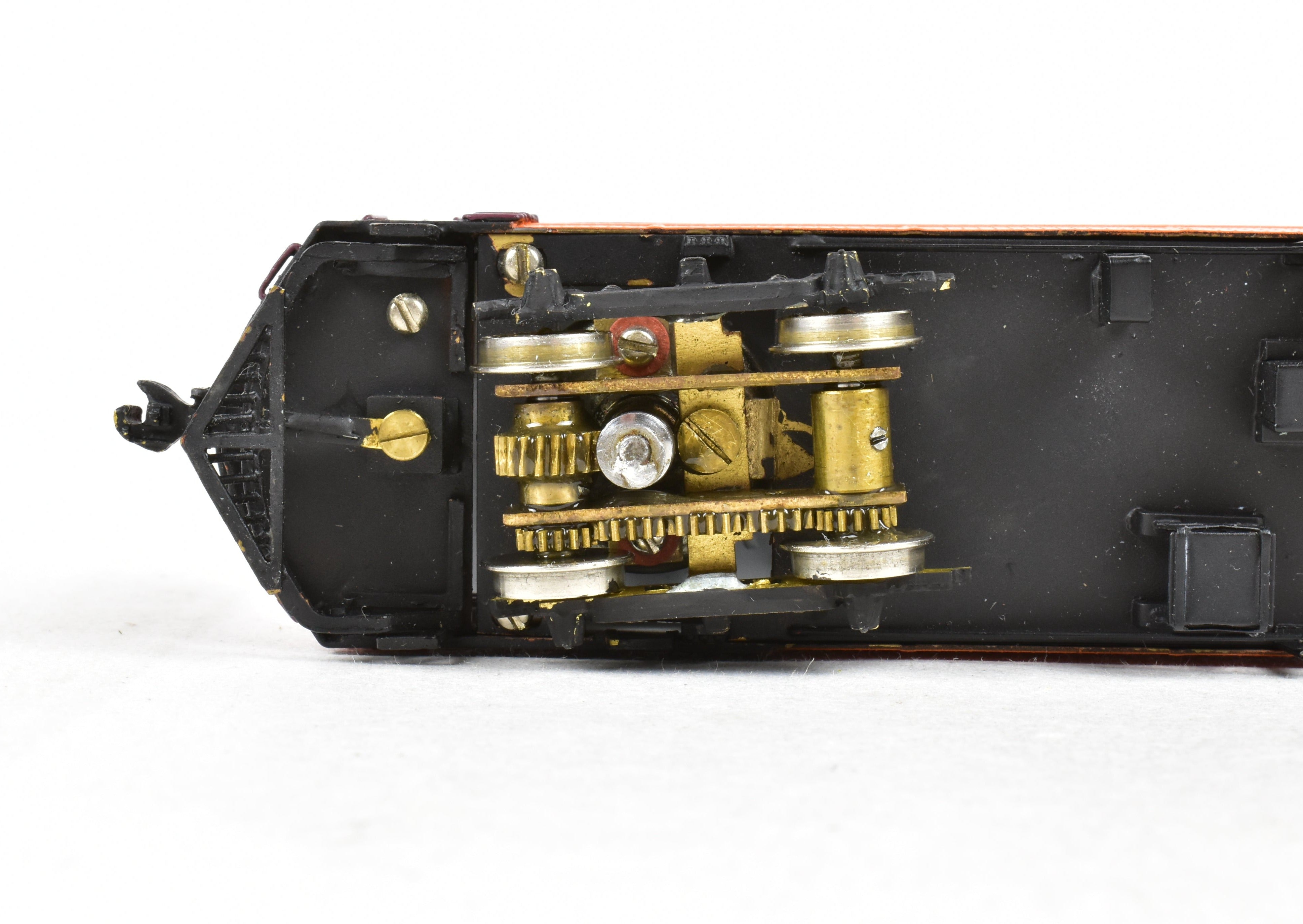 HO Scale Brass Illinois Traction Tangerine Flyer Powered Combine Model #275 by GSB Rail Associates with Custom Painting