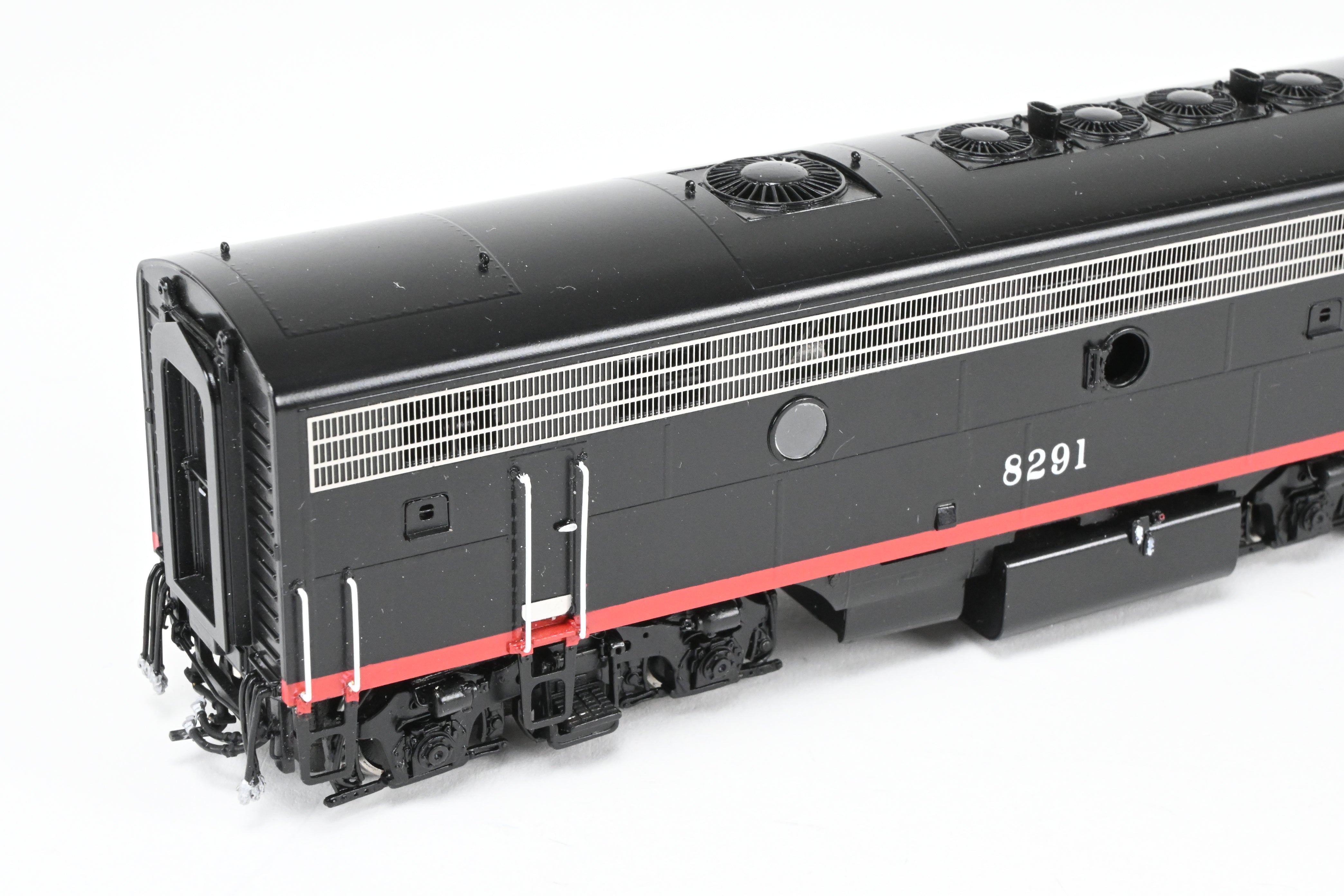HO Scale Brass EMD FP7A/F7B Set in SP Black Widow Scheme