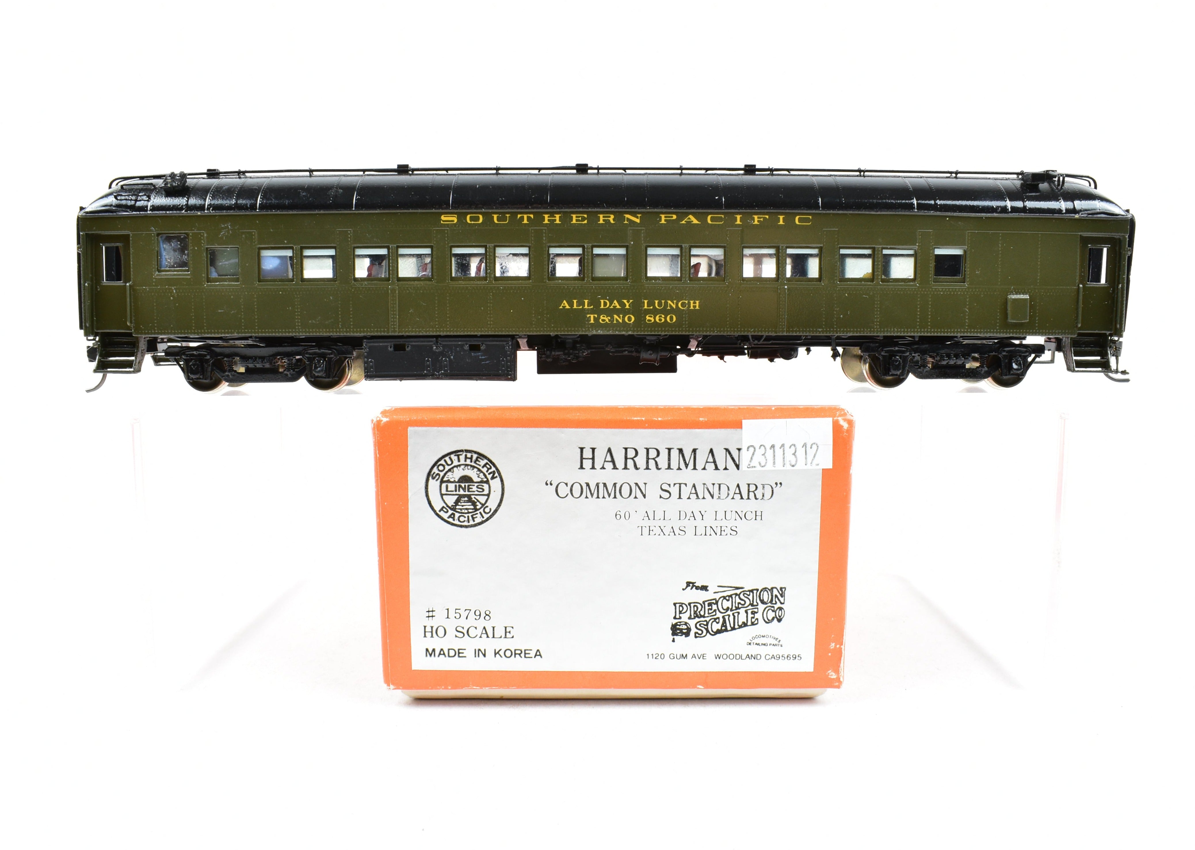 HO Brass Precision Scale Co. Custom Painted SP Southern Pacific 60' Car