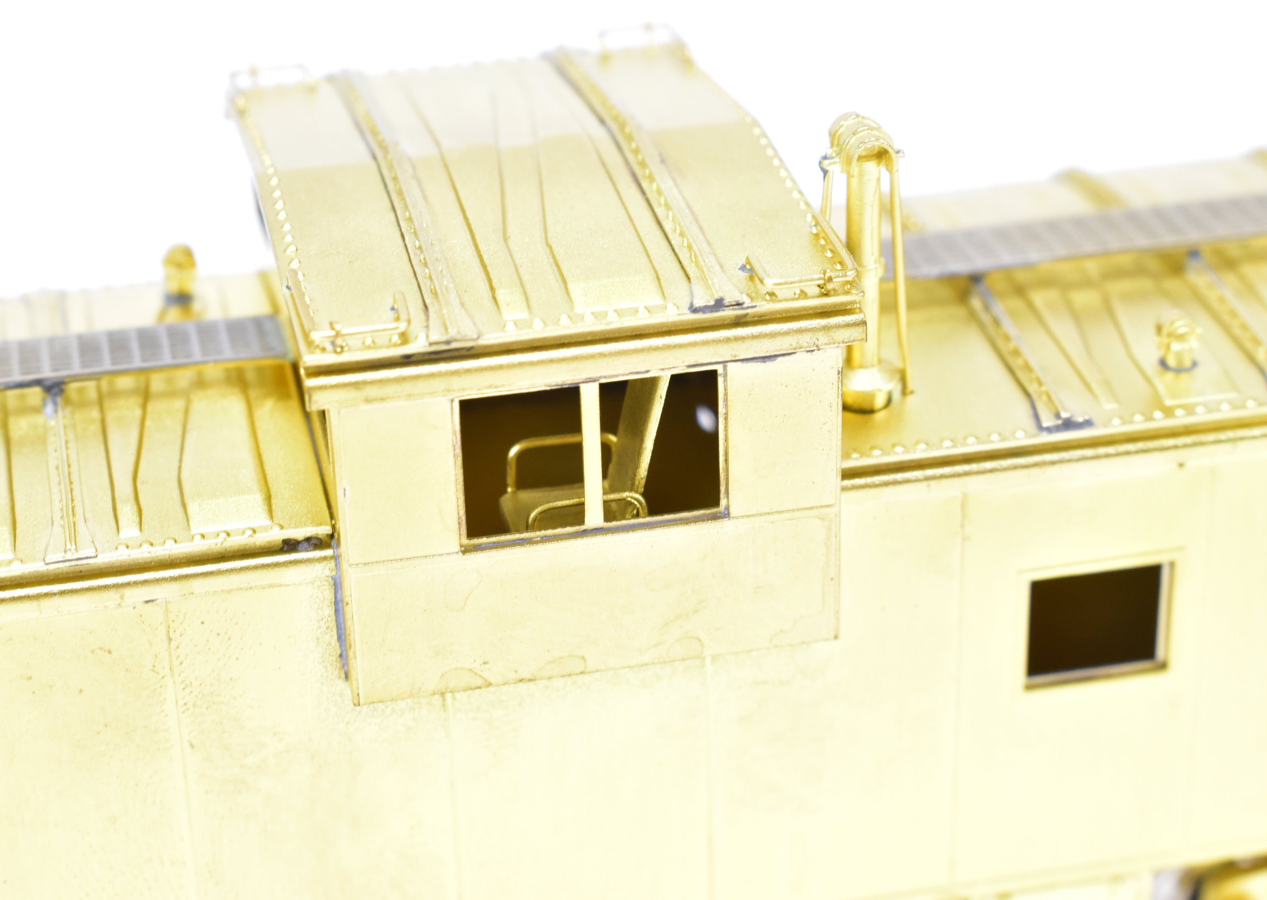 HO Scale Brass Model Railroad Caboose - OMI (Overland Models, Inc.) D&H (Delaware & Hudson) International Wide - Vision Caboose
