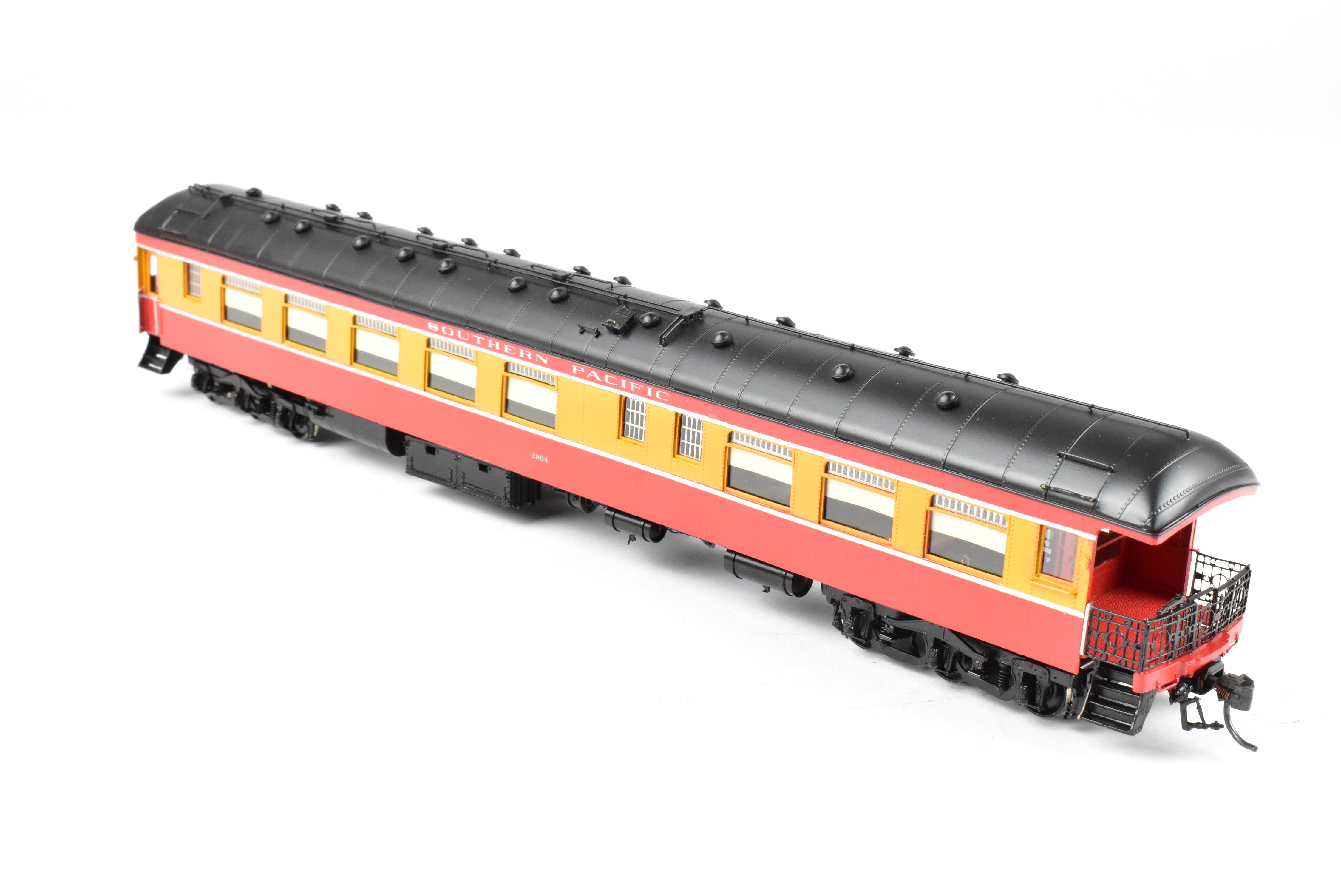 HO Scale Brass Precision Scale Co. Model - Southern Pacific Harriman CS 72' Observation Car of Class 70 - O - 1 in Daylight Scheme, Custom Painted and Lettered #2804