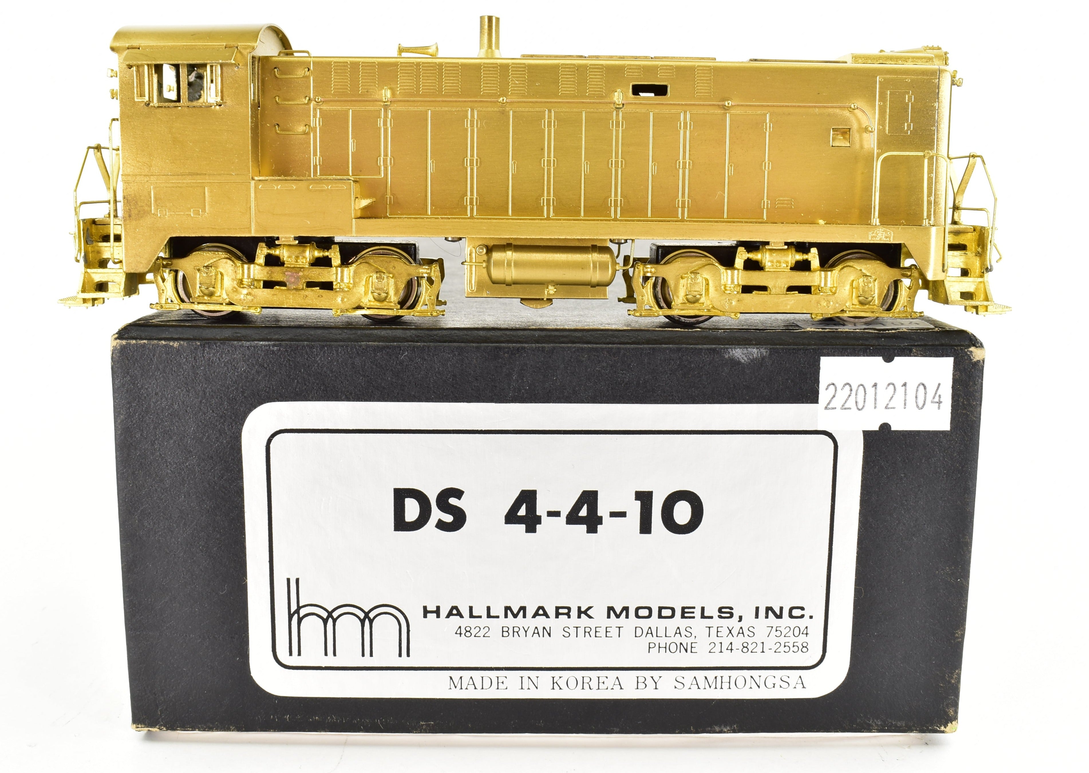 HO Scale Brass Hallmark Models Baldwin DS - 4 - 4 - 10 Diesel Switcher for Various Roadways