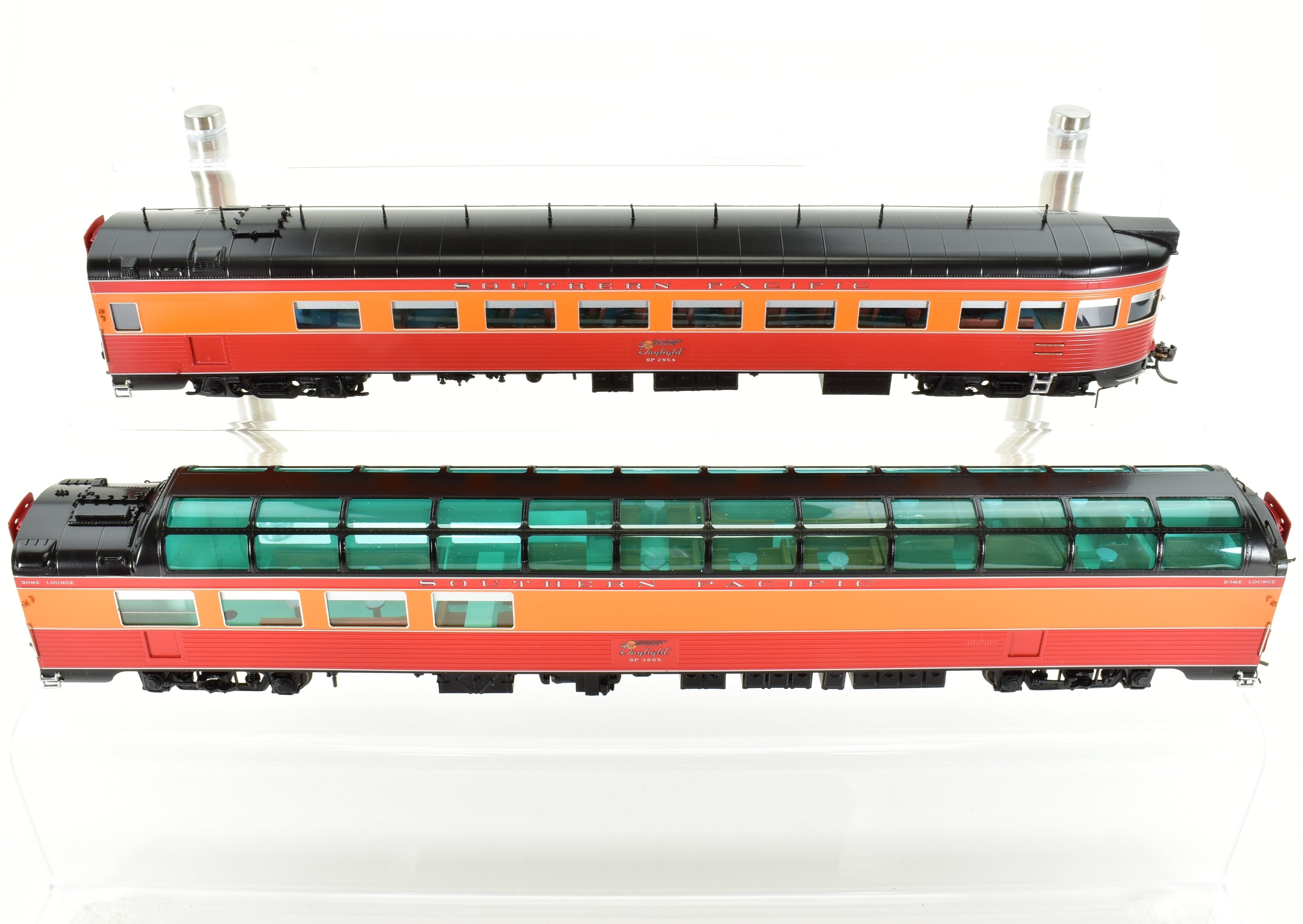 HO Scale Brass Model Train Consignment Set - Challenger Imports SP - Southern Pacific 1955 Shasta Daylight 10 - Car Train Set with FP