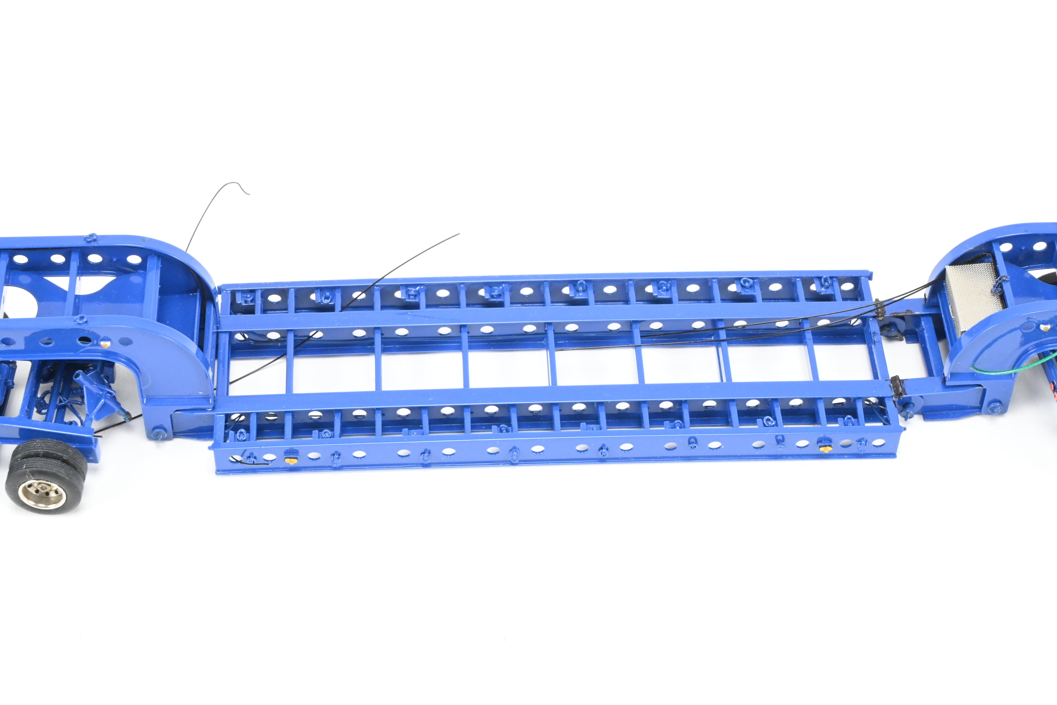 HO Scale Brass Construction OMI - Overland Models, Inc. Nelson Miller Transfer Extremely Rare One-of-a-Kind Pilot Models of 6-Axle and 9-Axle Heavy Haul Trailers in FP Blue, Never Produced