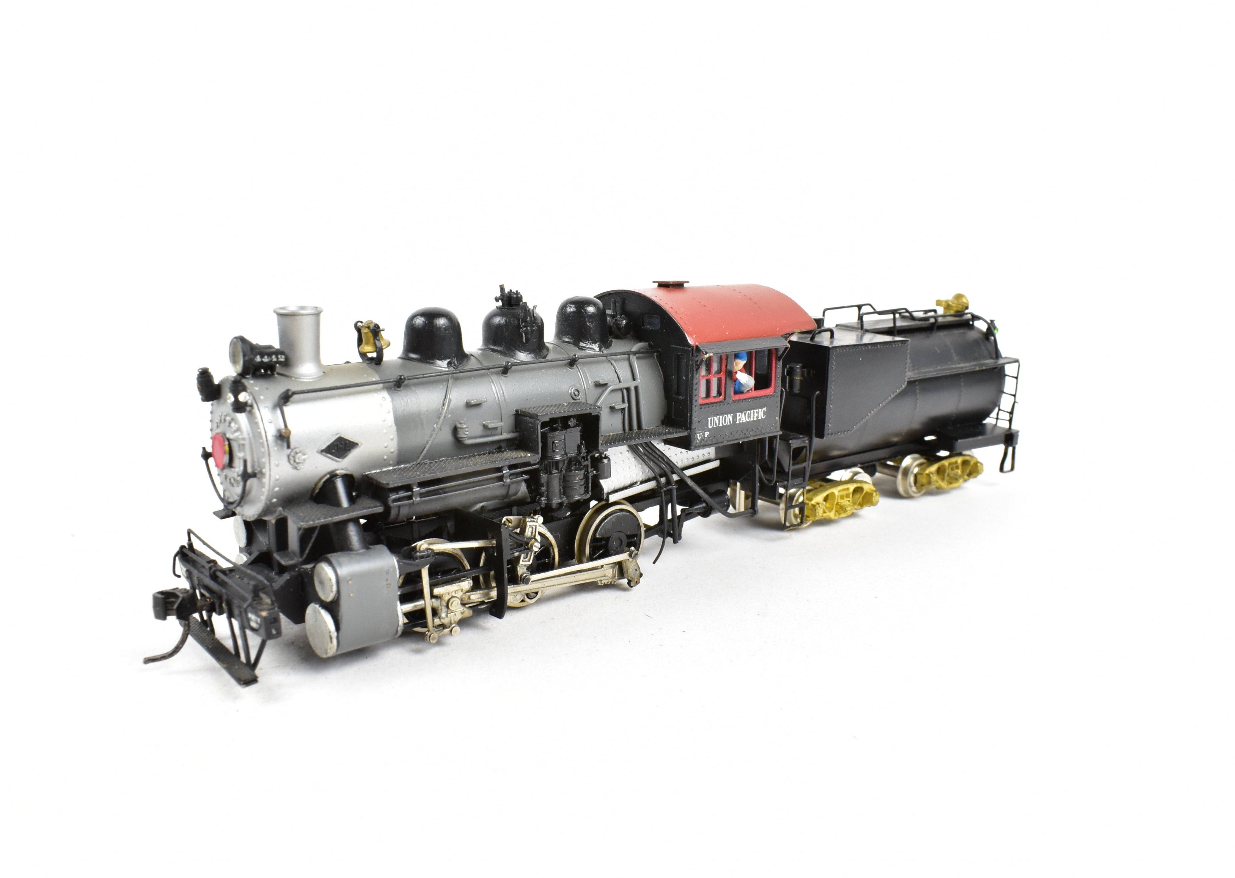HO Scale Brass PFM - United Union Pacific 0 - 6 - 0 Switcher Model with Custom Painted Engine and Incorrect Kemtron Short Vanderbilt Tender