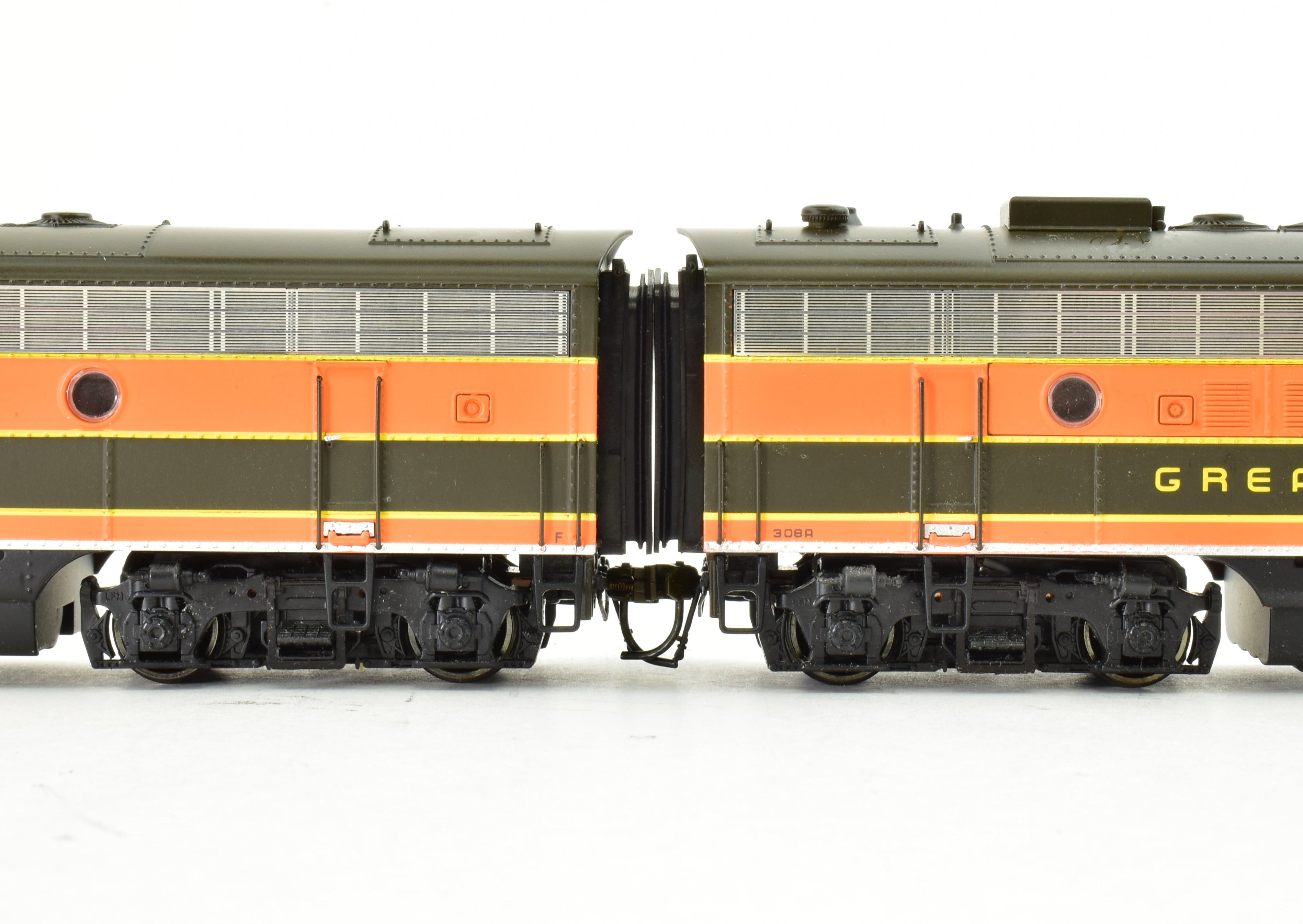 Broadway Limited Imports GN Great Northern EMD F7A/B Set with QSI DCC & Sound