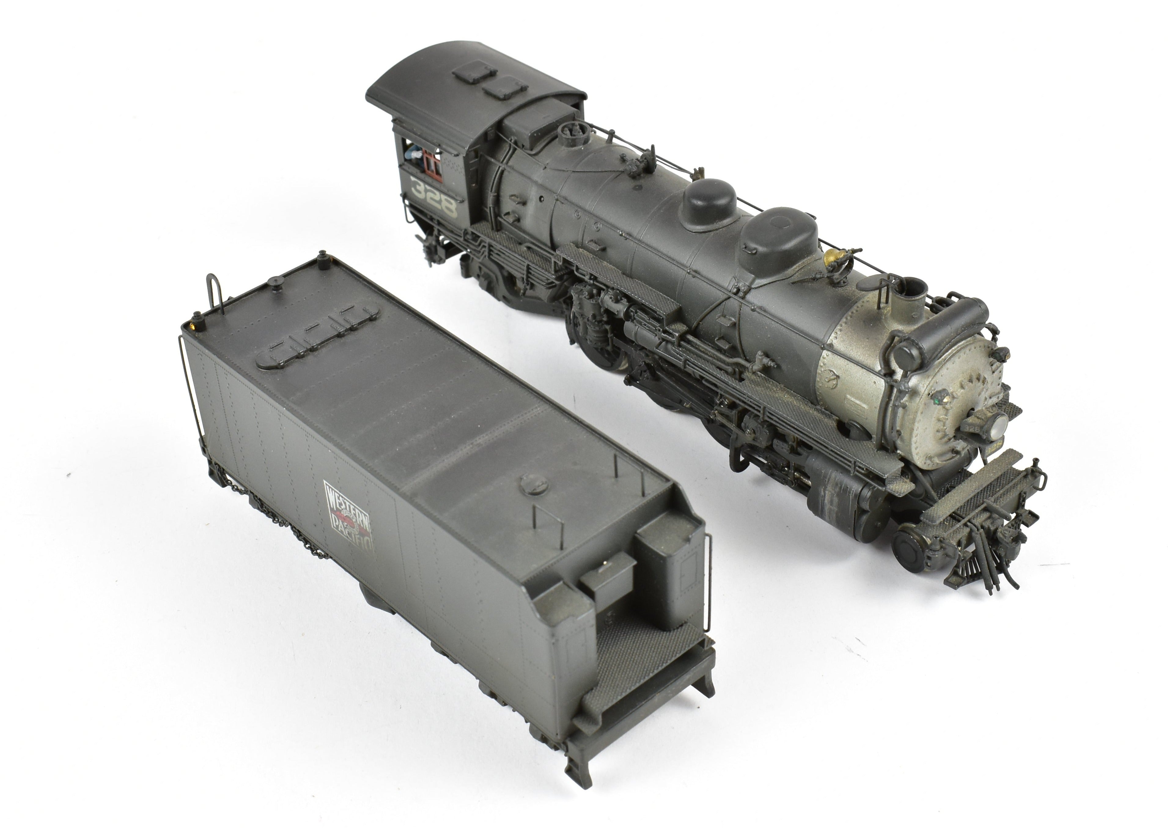 HO Scale Brass Pacific Fast Mail (PFM) - United Western Pacific MK - 60 2 - 8 - 2 Mikado Locomotive Model, Custom Painted and Weathered for Collectors