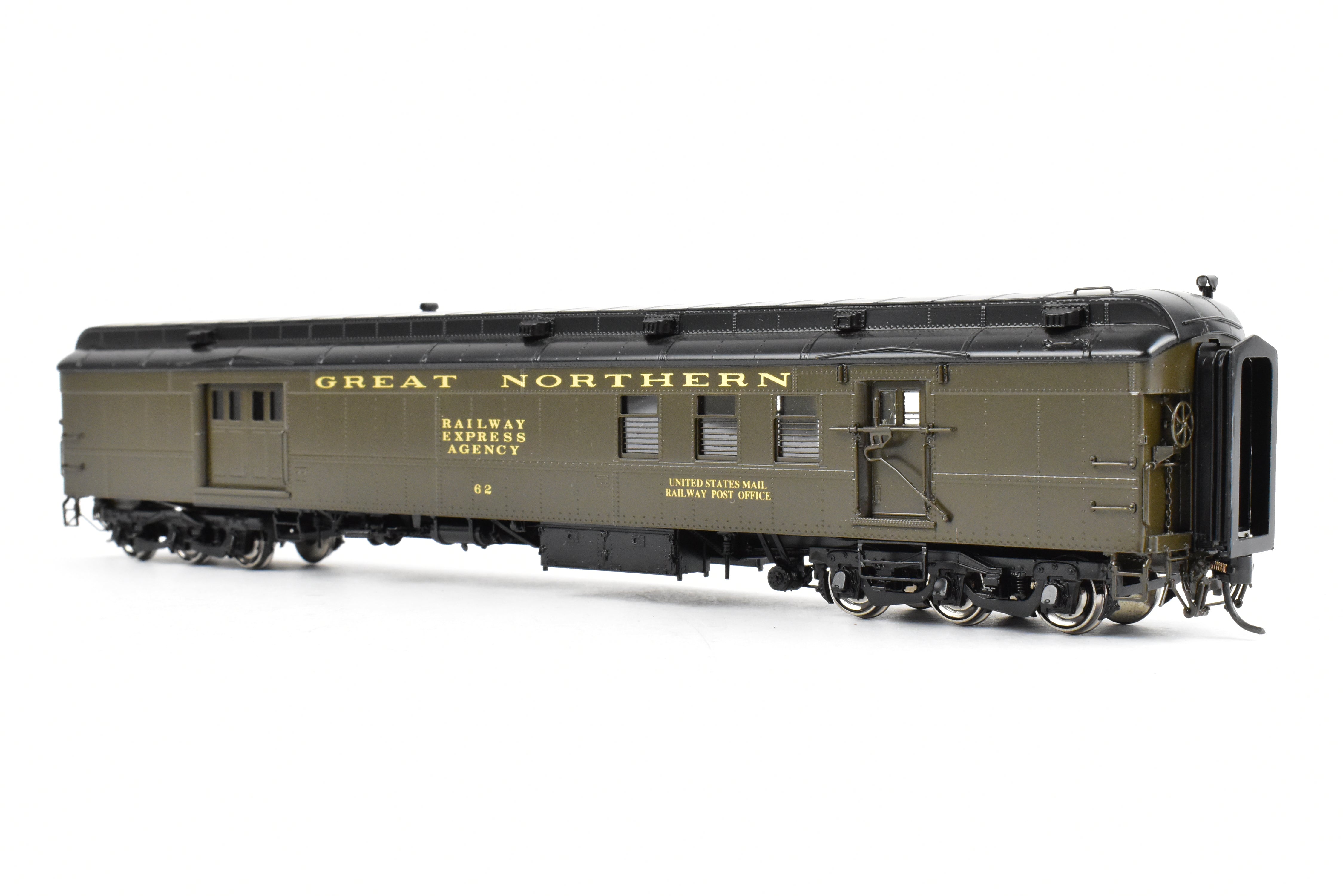 High - Quality HO Scale Brass Challenger Imports CIL - Great Northern HW Baggage Mail Express Car Model Series #52 - #71 with FP #62