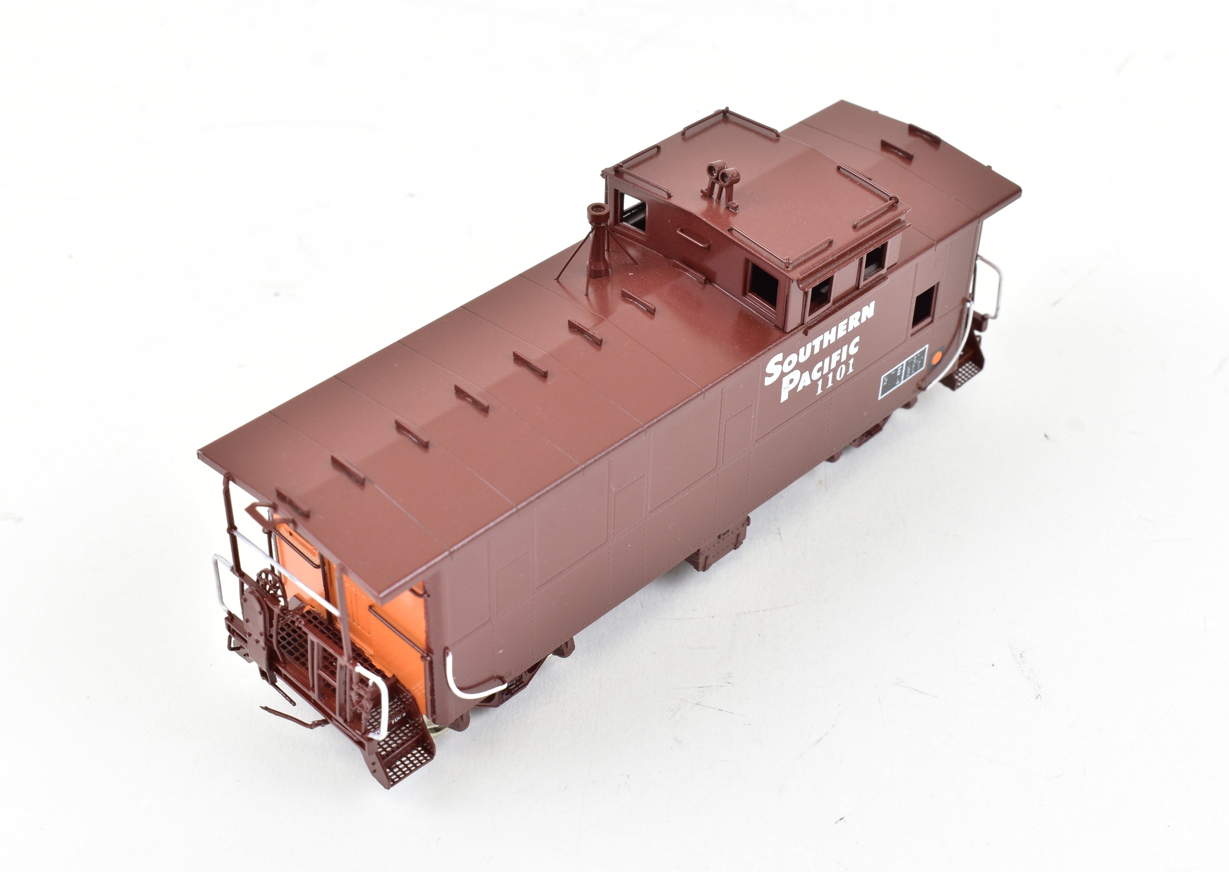HO Scale Brass Precision Scale Co. Model of Southern Pacific C-40-3R Steel Cupola Caboose with Factory Painting