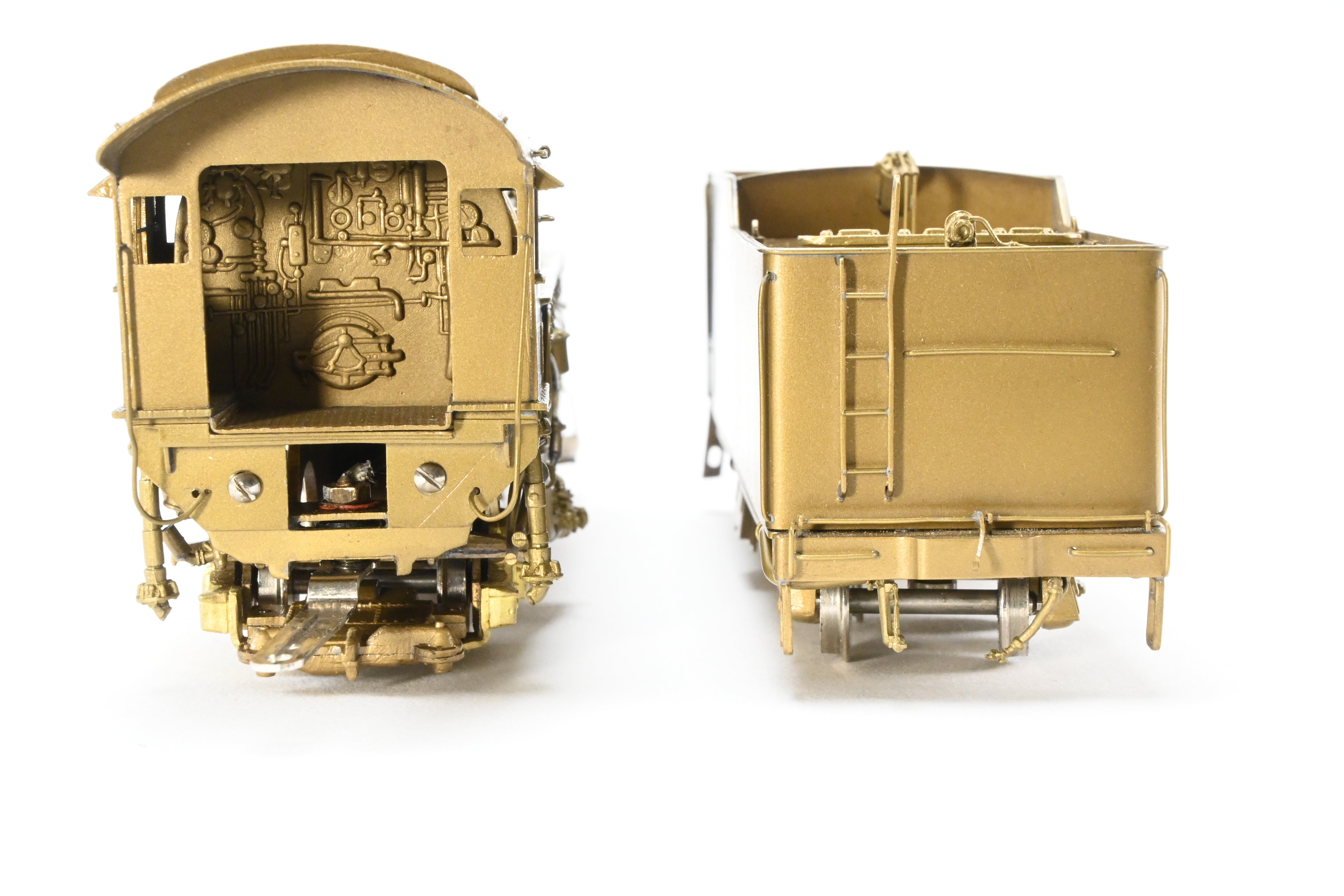 HO Scale Brass Model Train - Overland Models SLSF - Frisco 4300 4-8-2 Mountain Locomotive with Sagami Replacement Can Motor