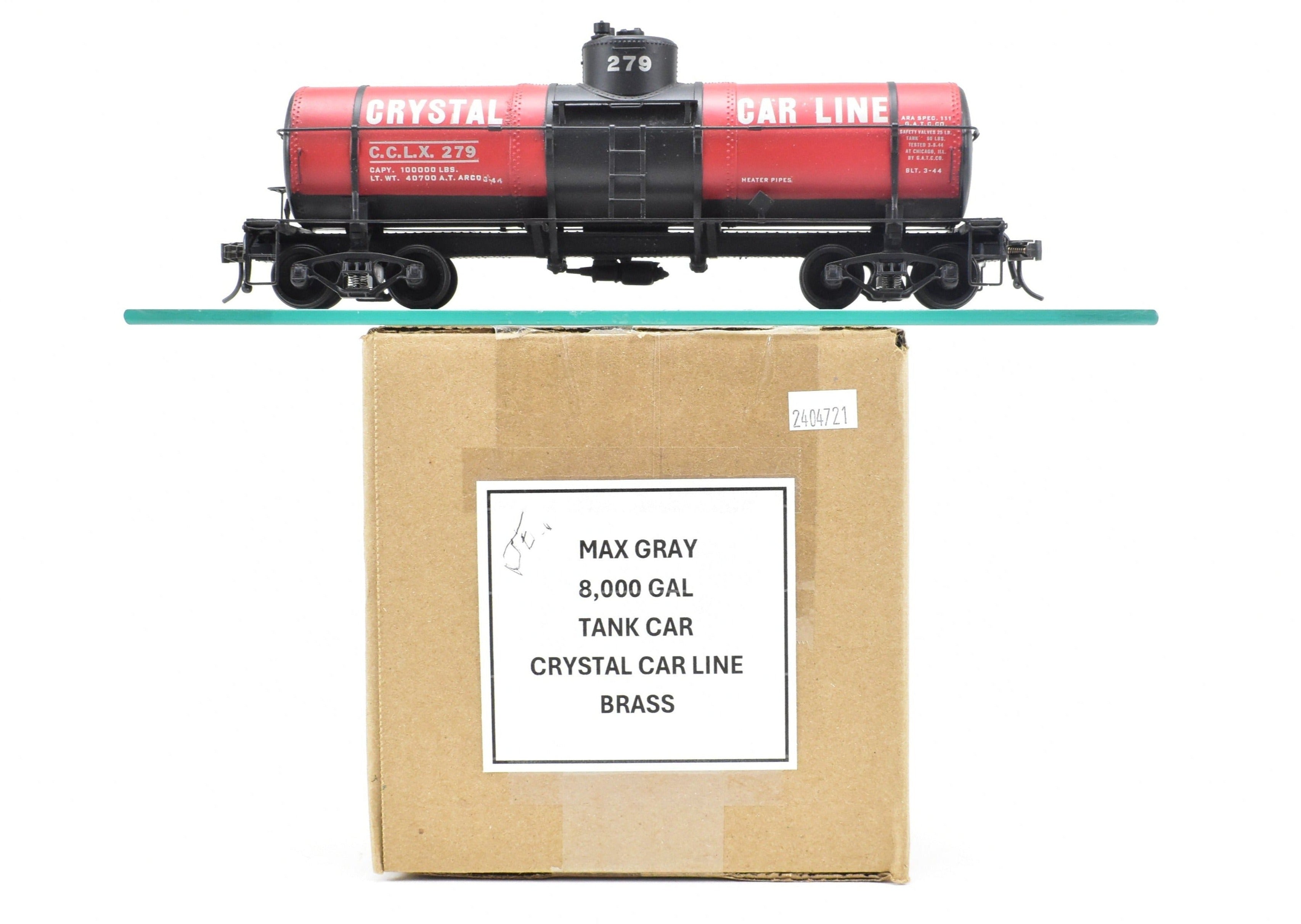 O Scale Brass Single-Dome Tank Car CP CCLX 279, Custom Painted, No Original Box