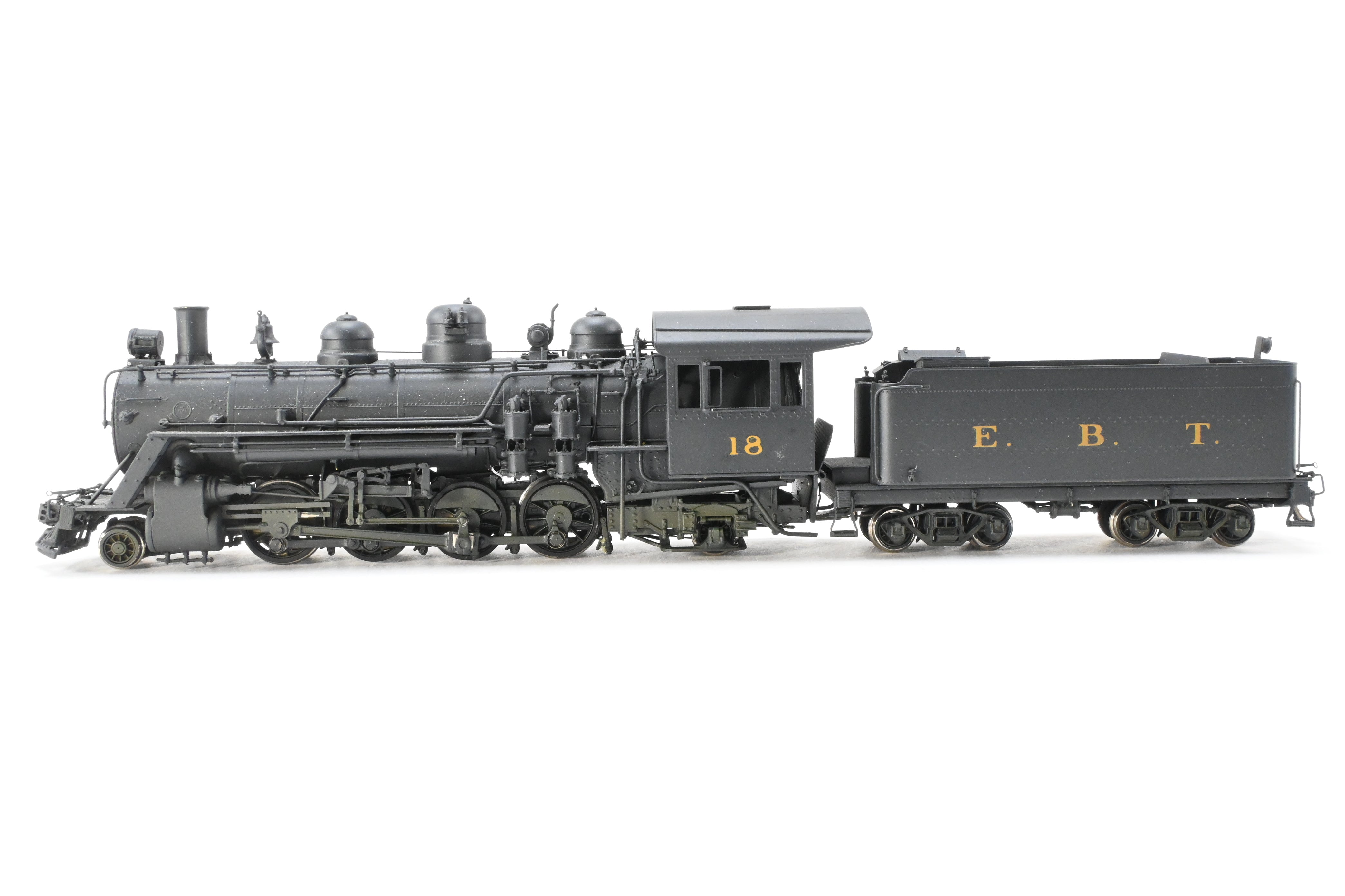 HOn3 Scale Brass Hallmark Models Custom - Painted EBT (East Broad Top) 2 - 8 - 2 Mikado Locomotive Model No. 18