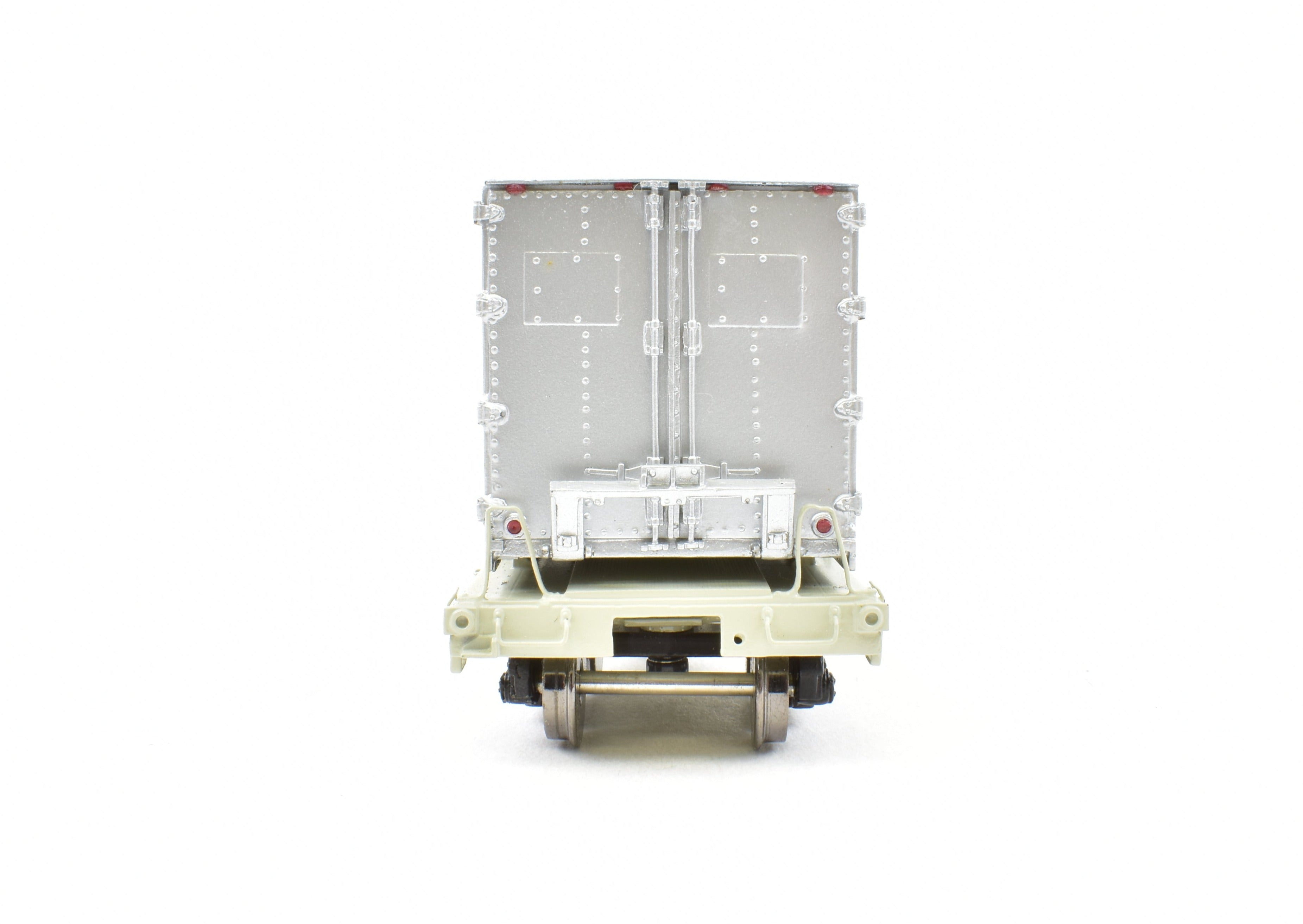HO Scale Brass NYC - New York Central Flexi - Van Mk II 80' Flat Car with Trailers from Overland Models, Inc. (FP)