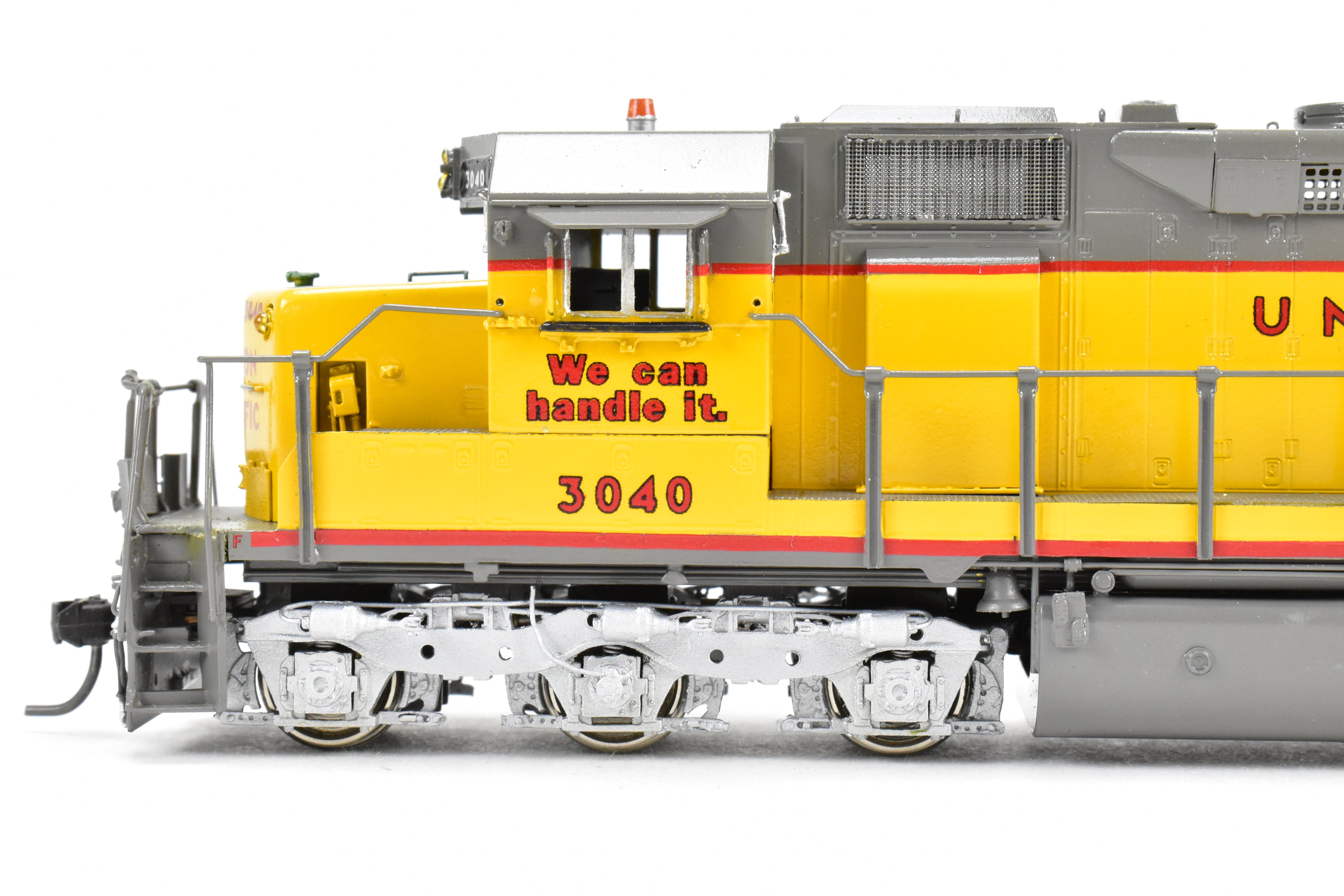 HO Scale Brass Model Train - Overland Models Inc. Union Pacific EMD SD40X Locomotives Nos. 3040 - 3045 with Flared Radiators, Featuring CP #3040