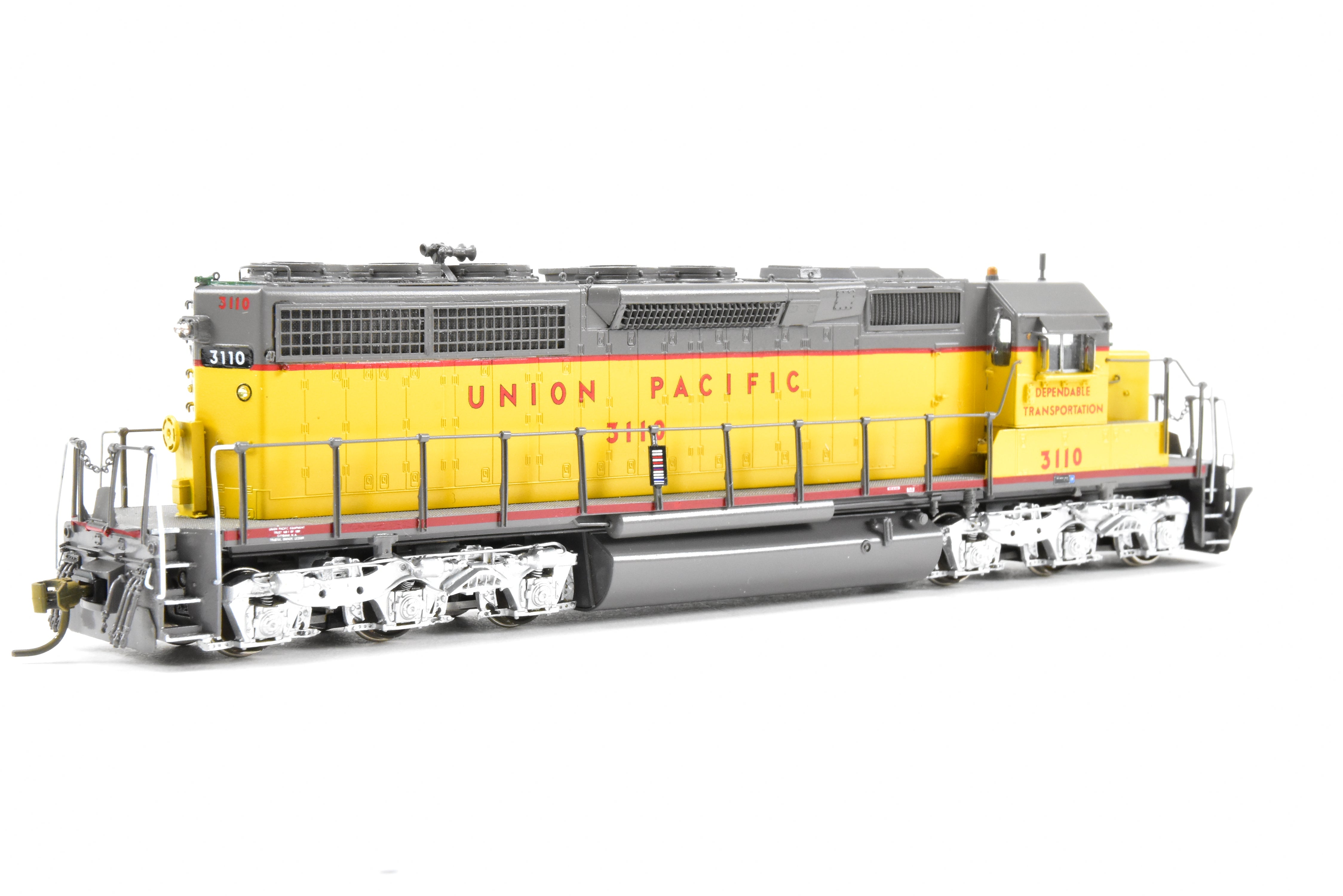HO Scale Brass Model Train - Overland Models Inc. Union Pacific EMD SD40 Locomotives, Nos. 3083 - 3122, Specifically CP #3110