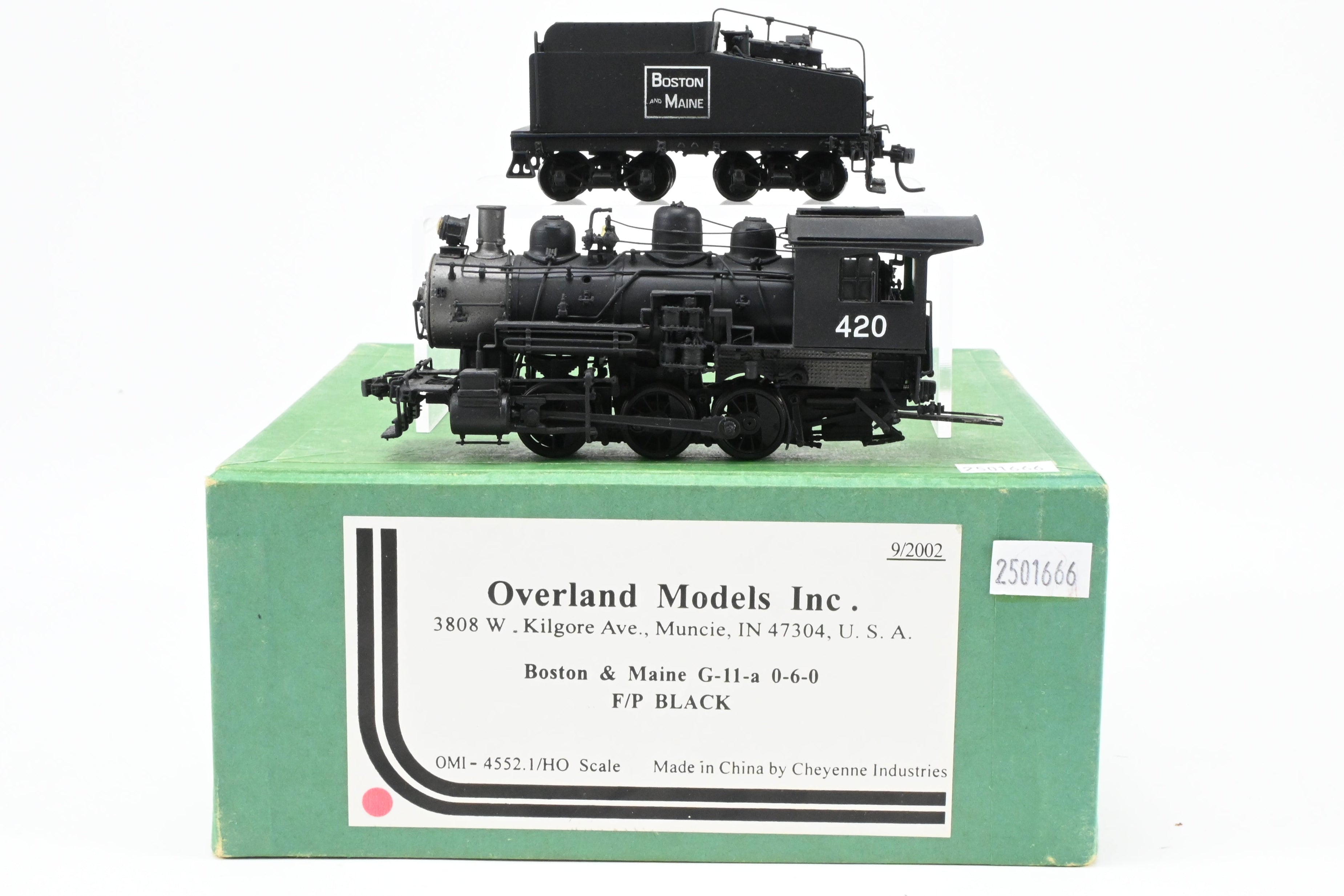 HO Scale Brass OMI B&M Boston & Maine G-11a 0-6-0 FP Locomotive No. 420