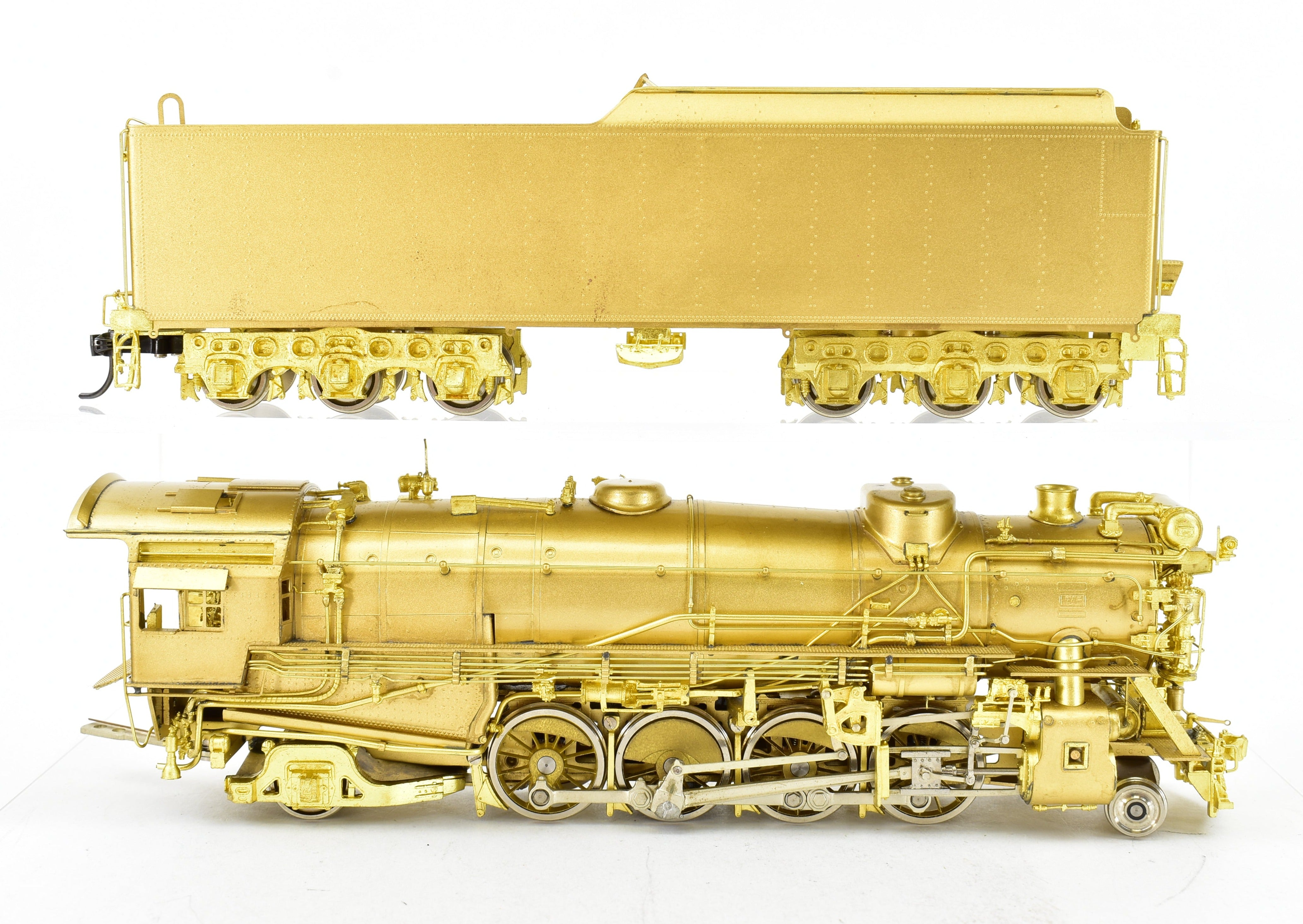 HO Scale Brass Model Train - Key Imports C&O Chesapeake & Ohio K3a Class 2-8-2 Mikado Locomotive with Elesco Feed Water Heater and 21RA Tender