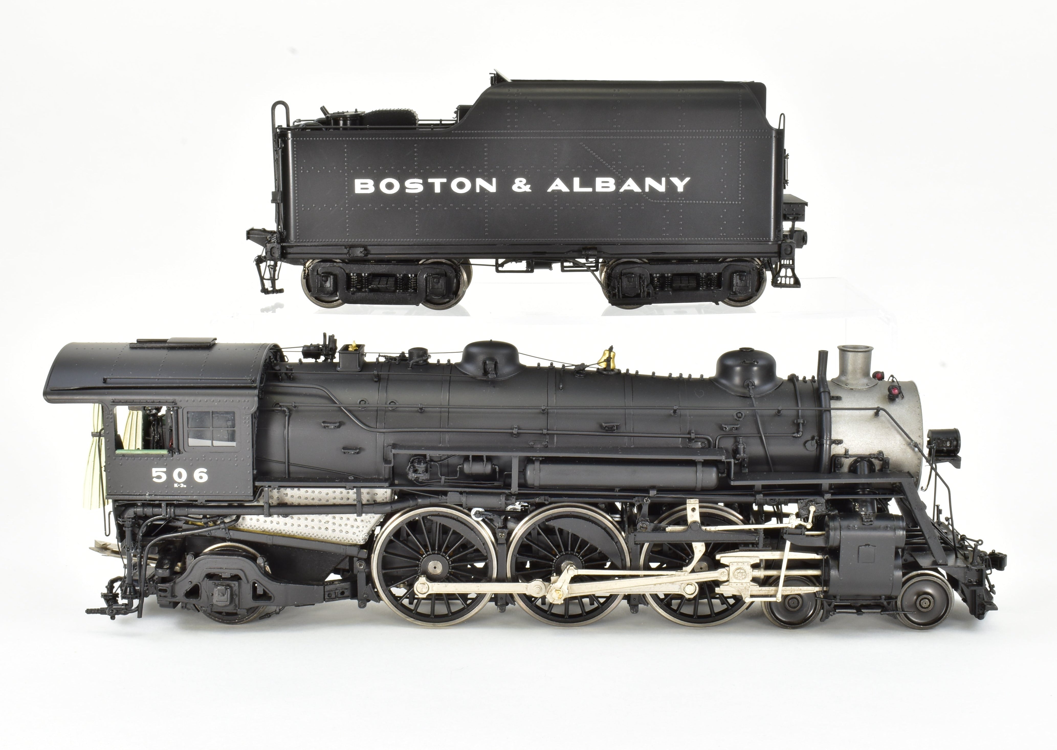 O Scale 1:48 Brass Steam Locomotive - Key Imports B&A - Boston & Albany K-3n 4-6-2 Pacific Factory Painted Model #506