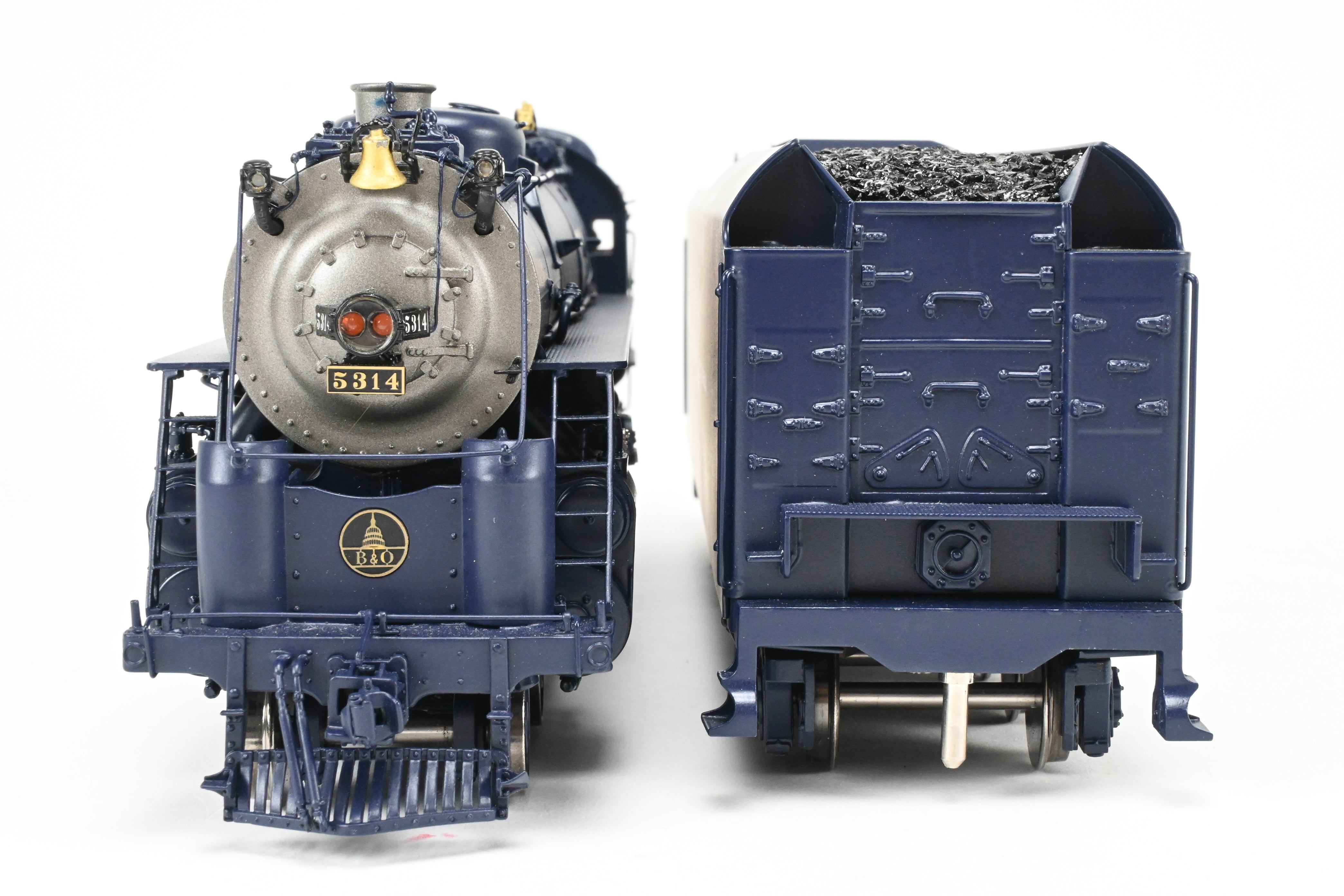 O Scale Brass Model Train - Sunset Models Third Rail B&O - Baltimore and Ohio P-7e 4-6-2 FP Locomotive in B&O Blue #5314, 2-Rail Version with Some Minor Issues