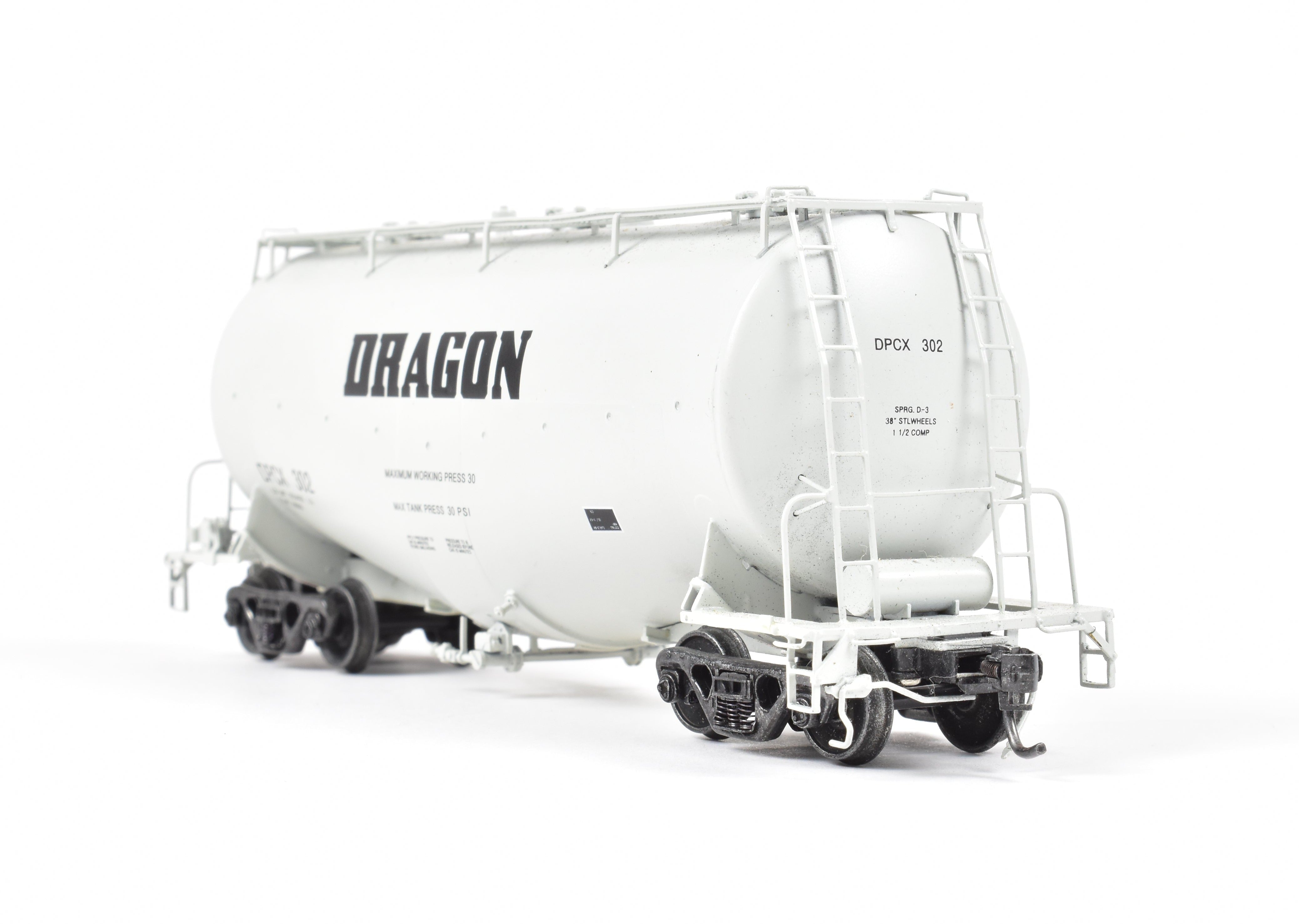HO Scale Brass Construction Railway Classics GATX Pressure Slide Whale Belly Cement Hopper Model of Various Roads by FP Dragon Products DPCX 302